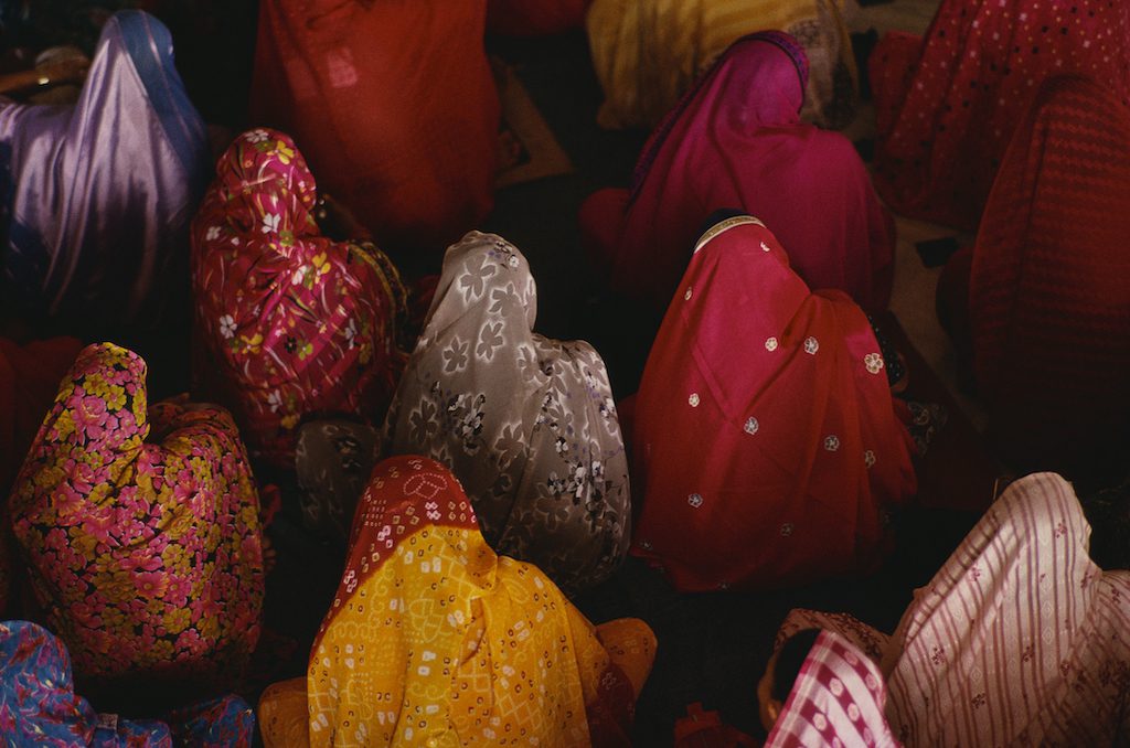 Women Wearing Colorful Headclothes