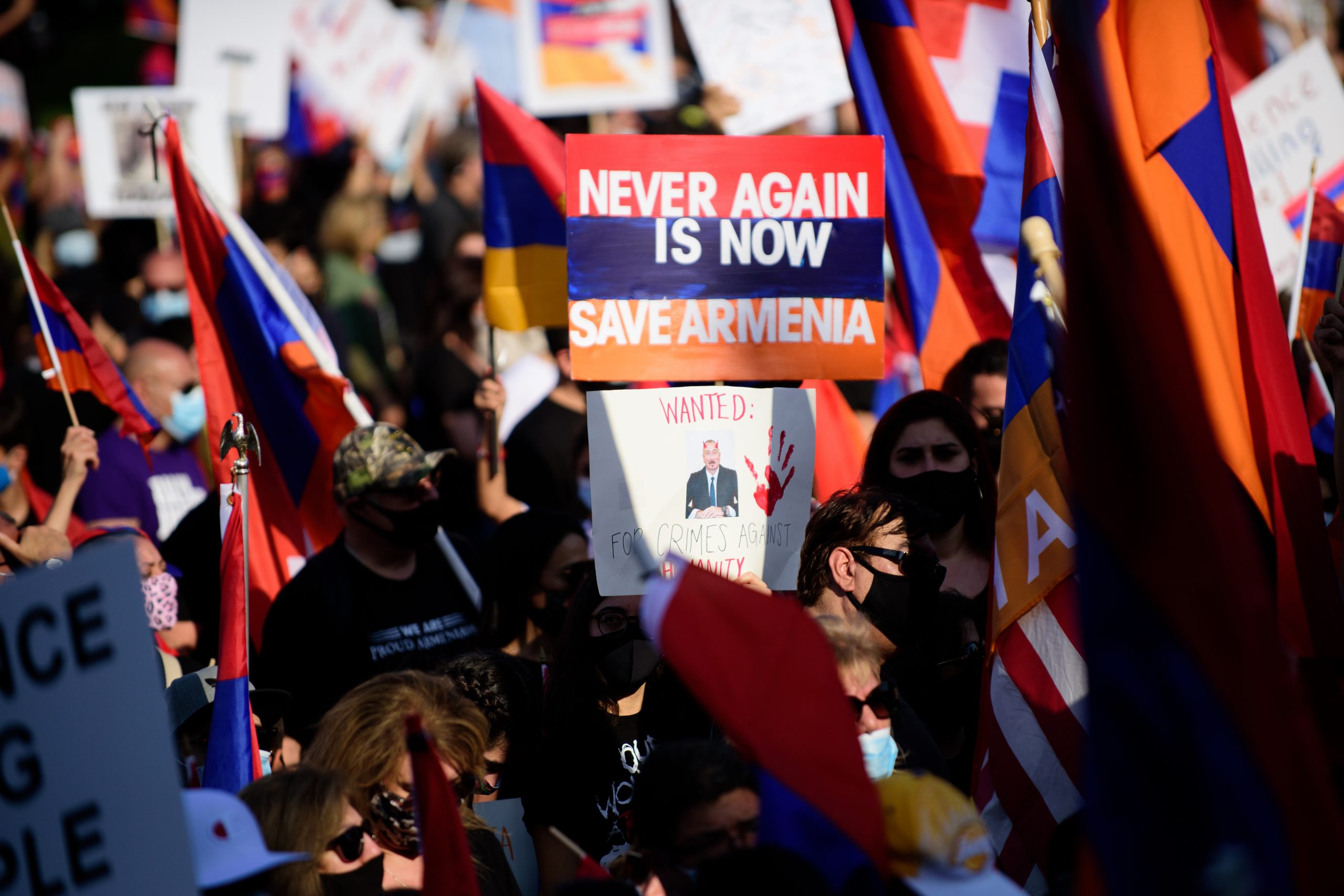 Los,Angeles,,California,,Usa,-,October,2020:,Armenians,Protest,In