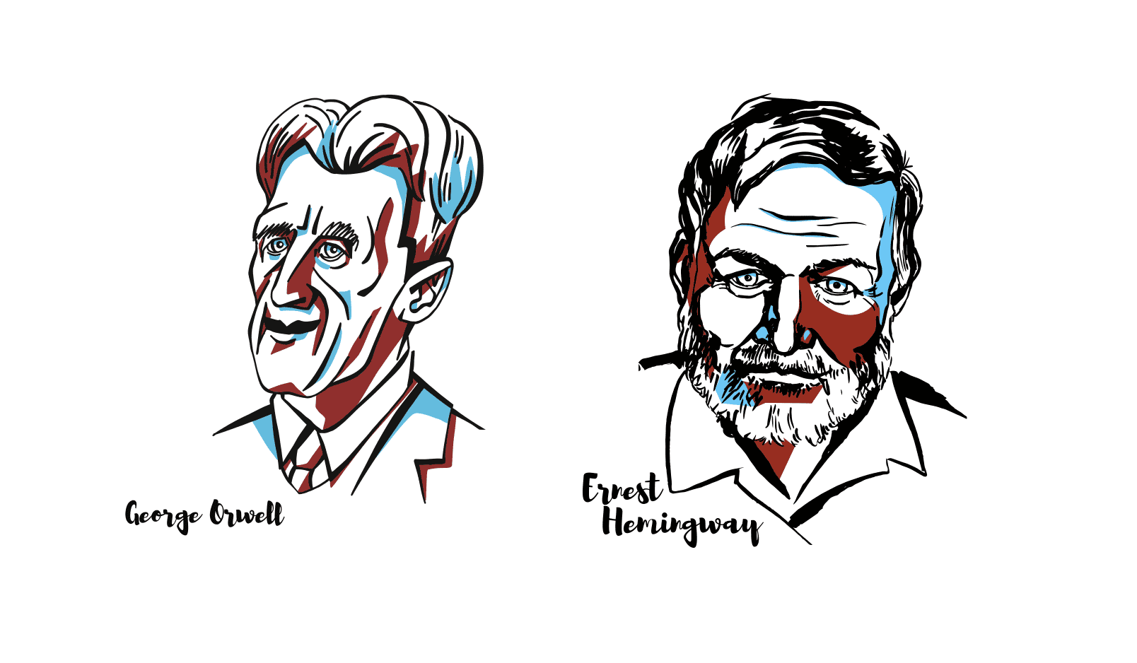 Hemingway and Orwell