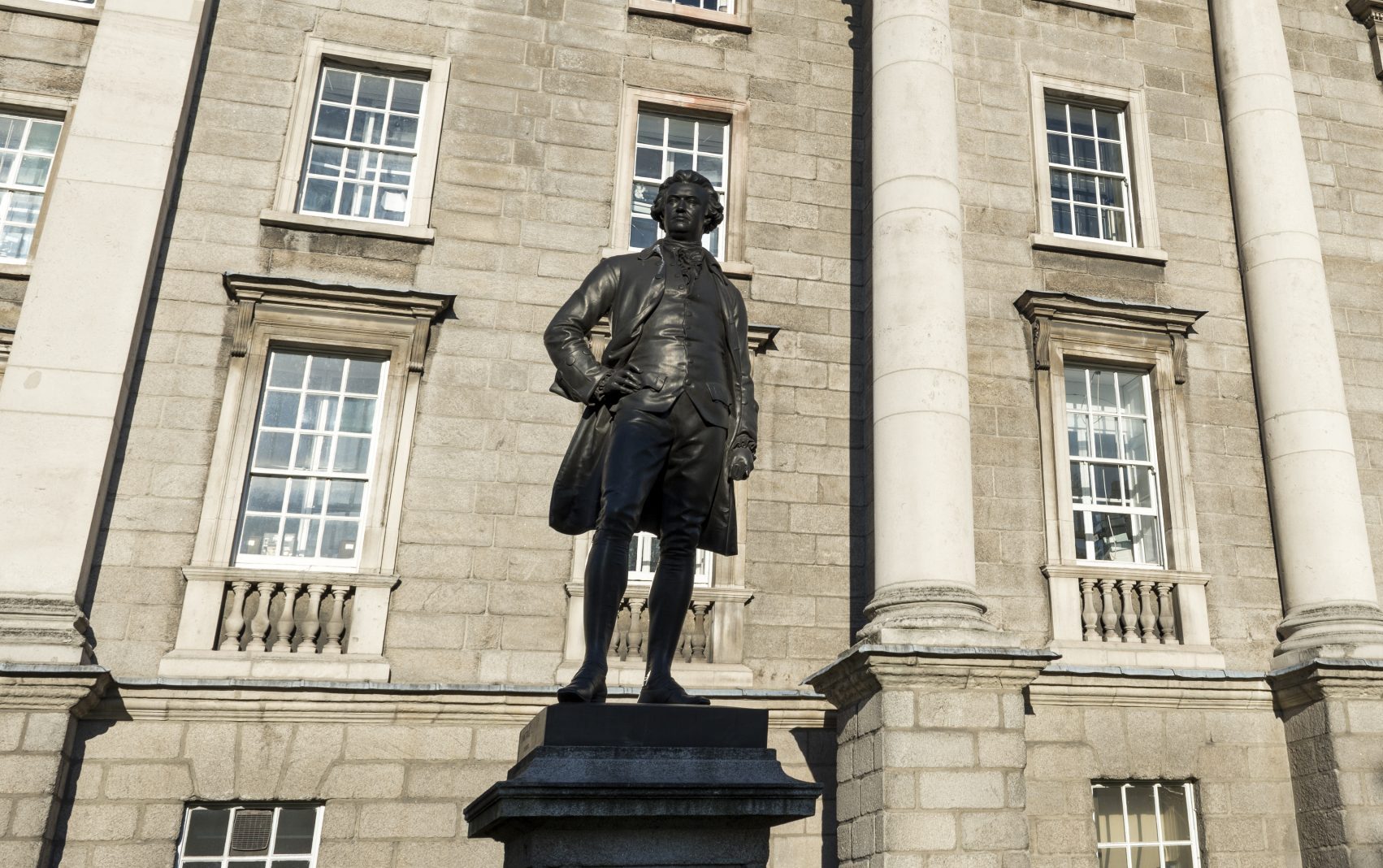 Edmund Burke statue at Trinity College in Dublin, Ireland