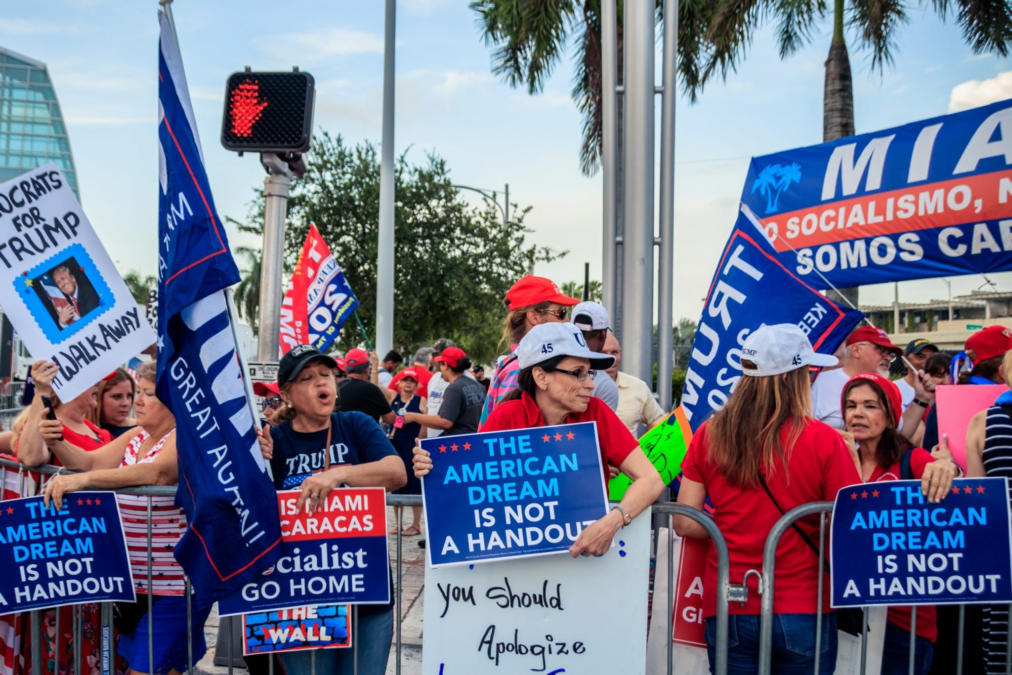 Miami,,Florida/usa,-,June,27,,2019:,Republicans,And,Trump,Supporters