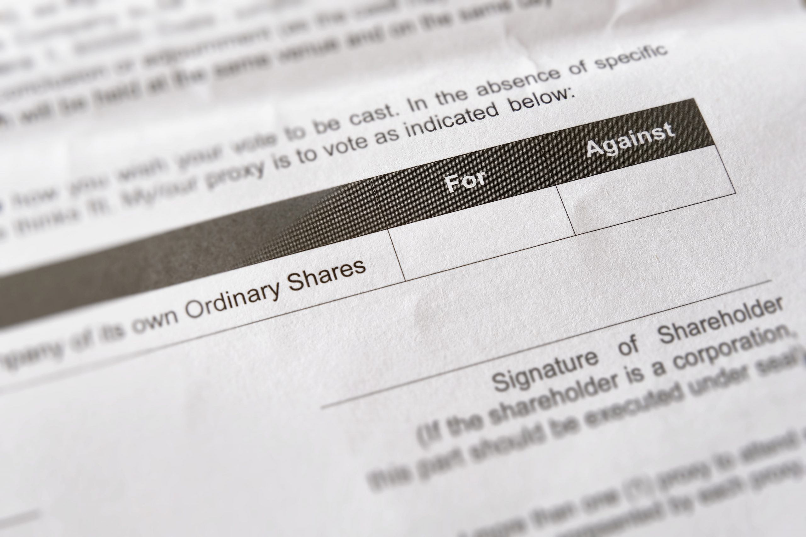 Shareholders,Proxy,Form,For,Equity,Holders,Of,A,Corporation,Who
