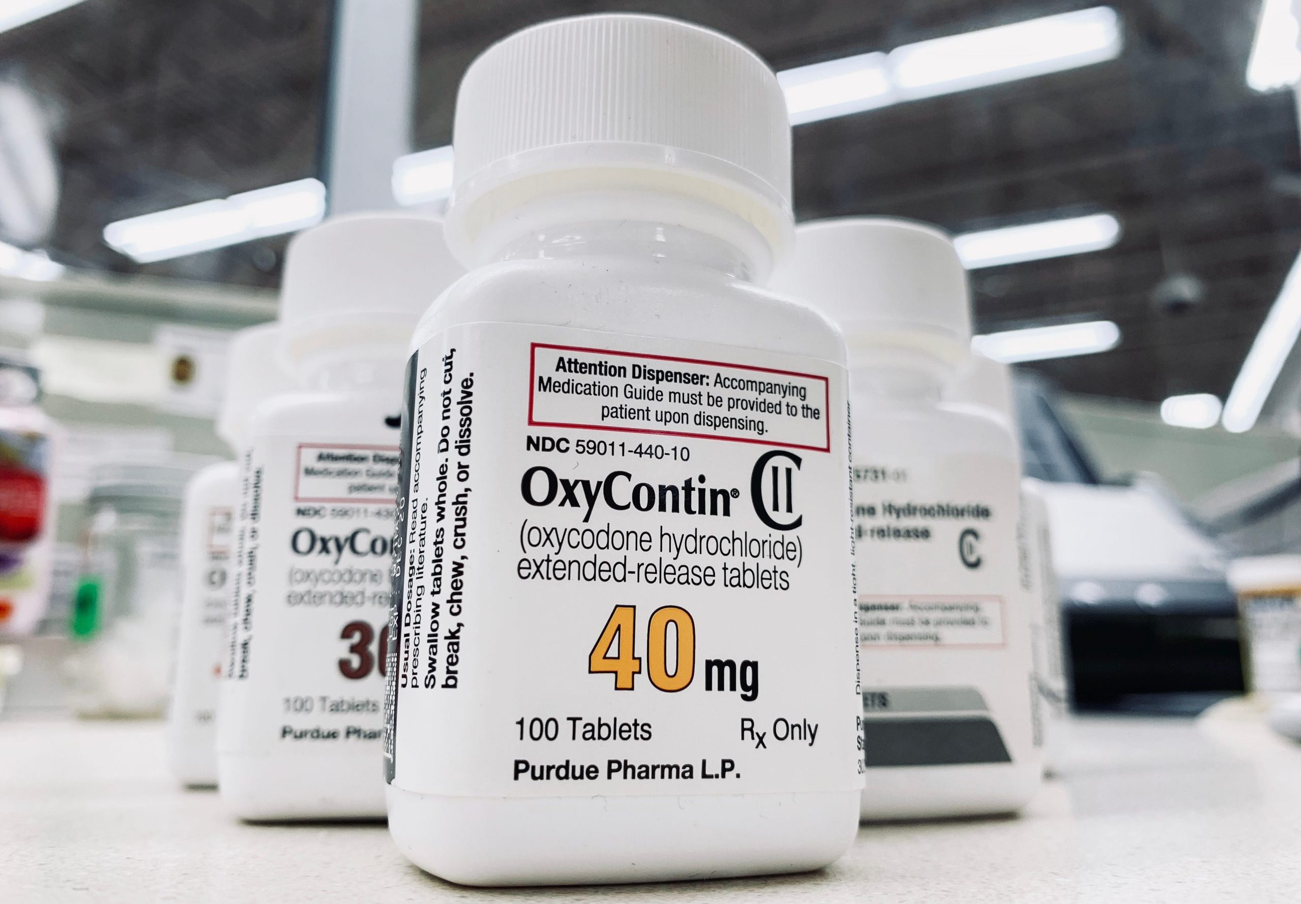 Ogden,Utah,Usa:,October,27,2020-,Oxycontin,Bottle,On,Counter.,Purdue