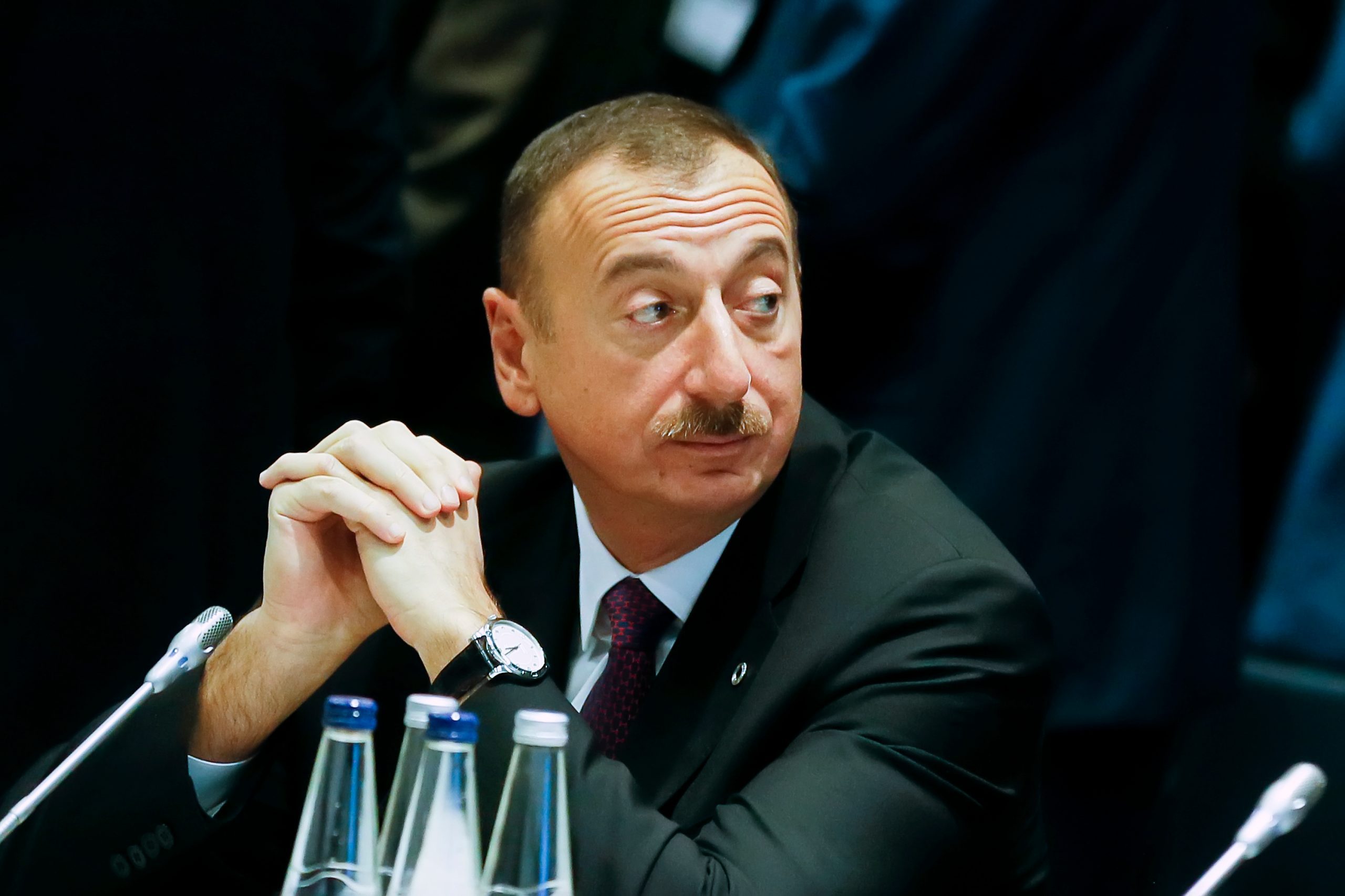 President,Of,Azerbaijan,Ilham,Aliyev,(c),During,His,Visit,To