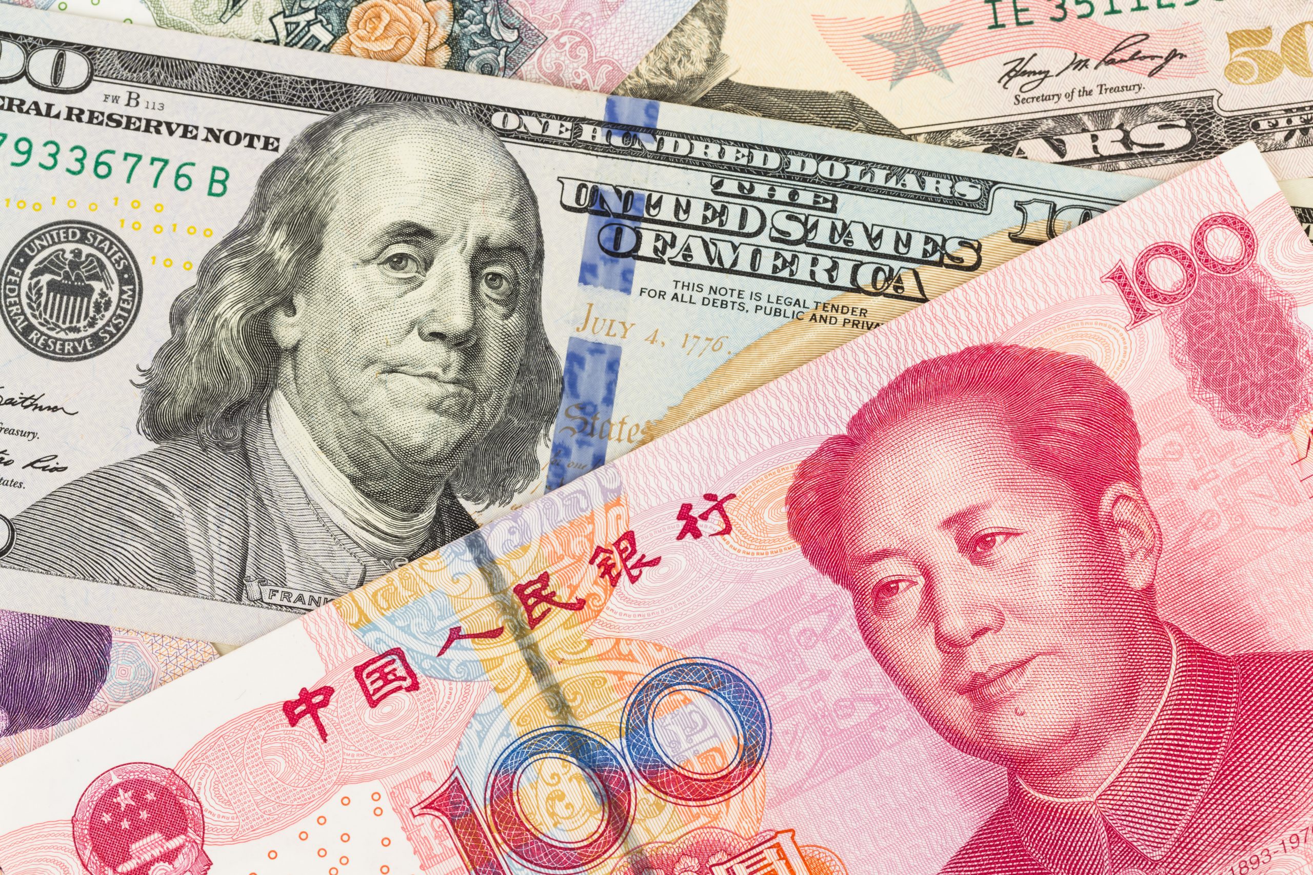 Us,Dollar,And,Chinese,Yuan,Banknote,Money