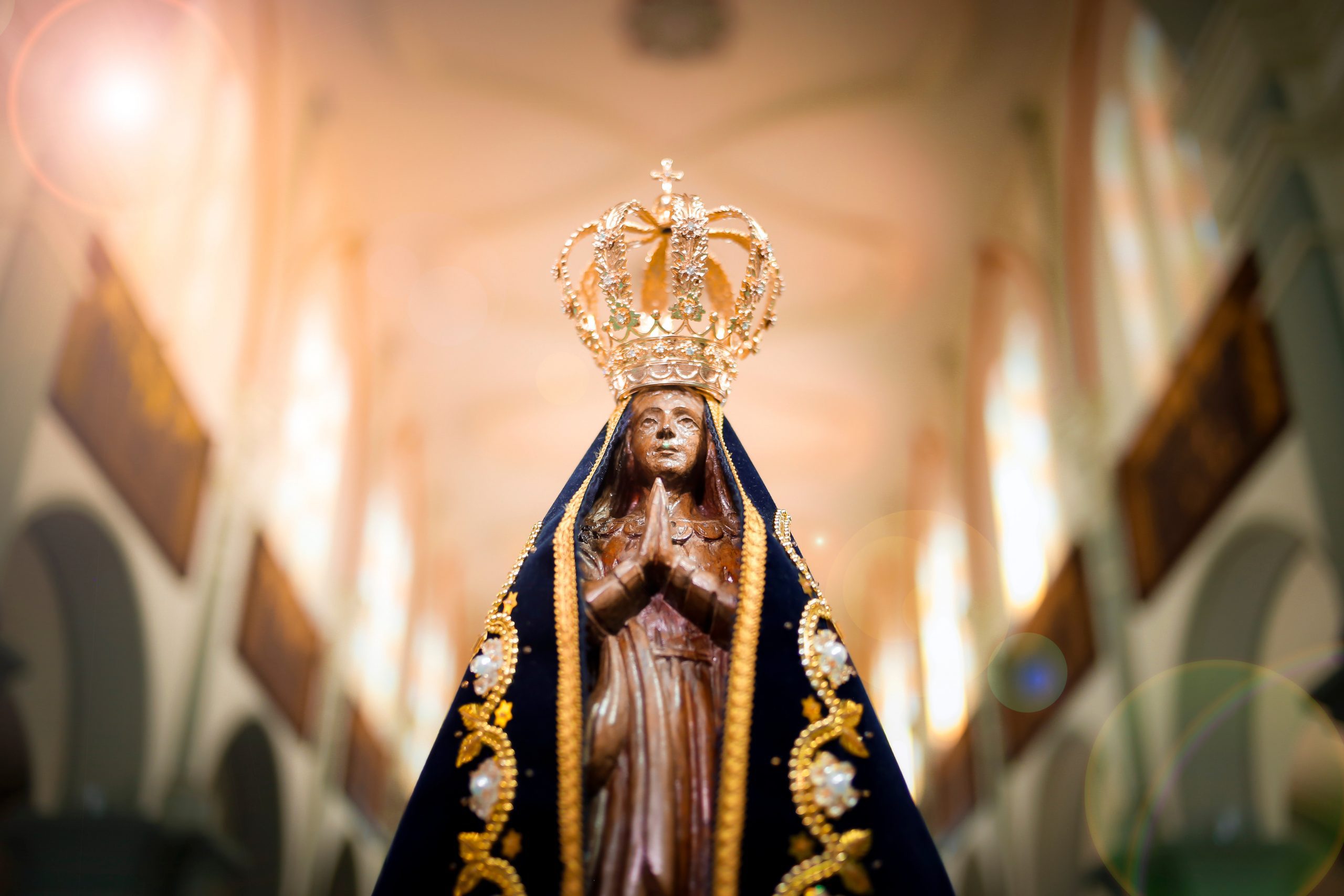 Statue,Of,The,Image,Of,Our,Lady,Of,Aparecida,,Mother