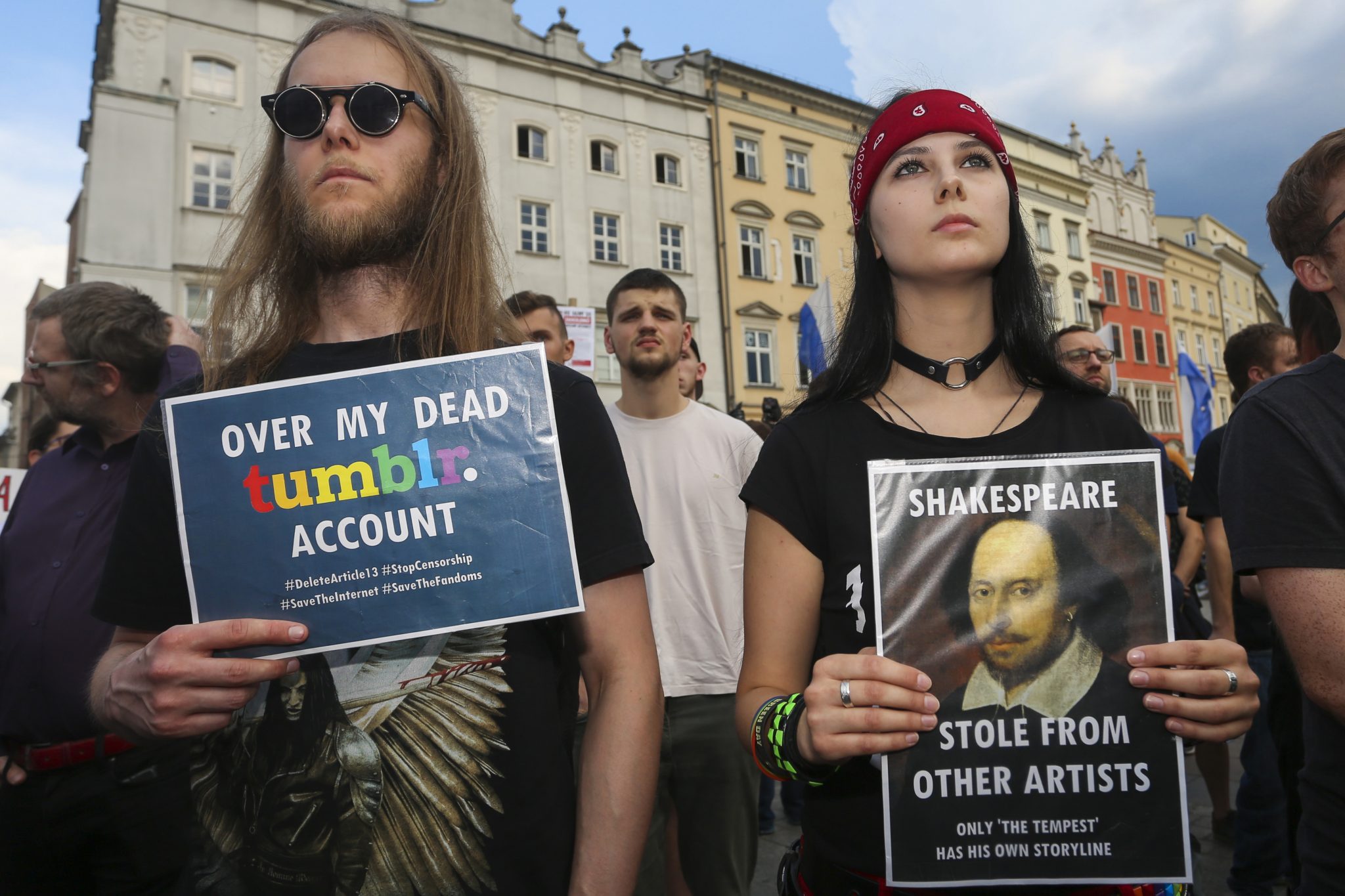 Protest against ACTA 2.0 In Krakow