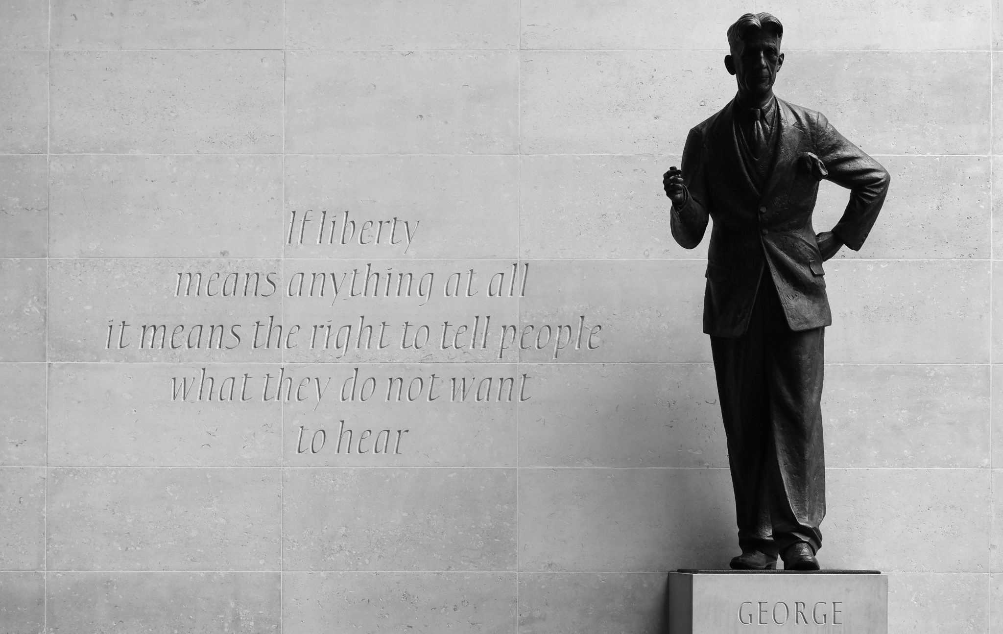 London,,Uk,-,Circa,September,2019:,George,Orwell,In,Front