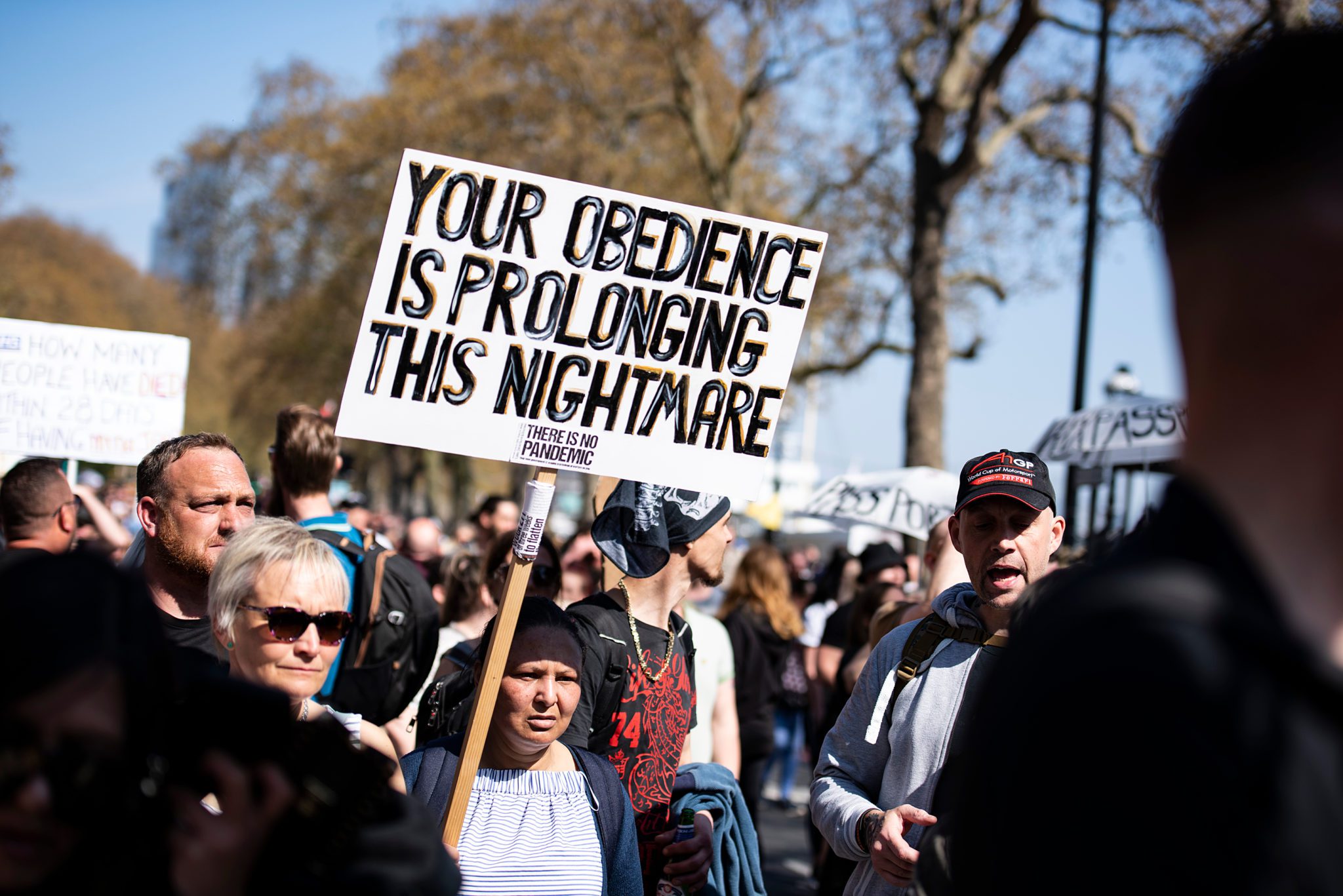 London,,England,,Uk,-,April,24,,2021:,Protester,Holds,A