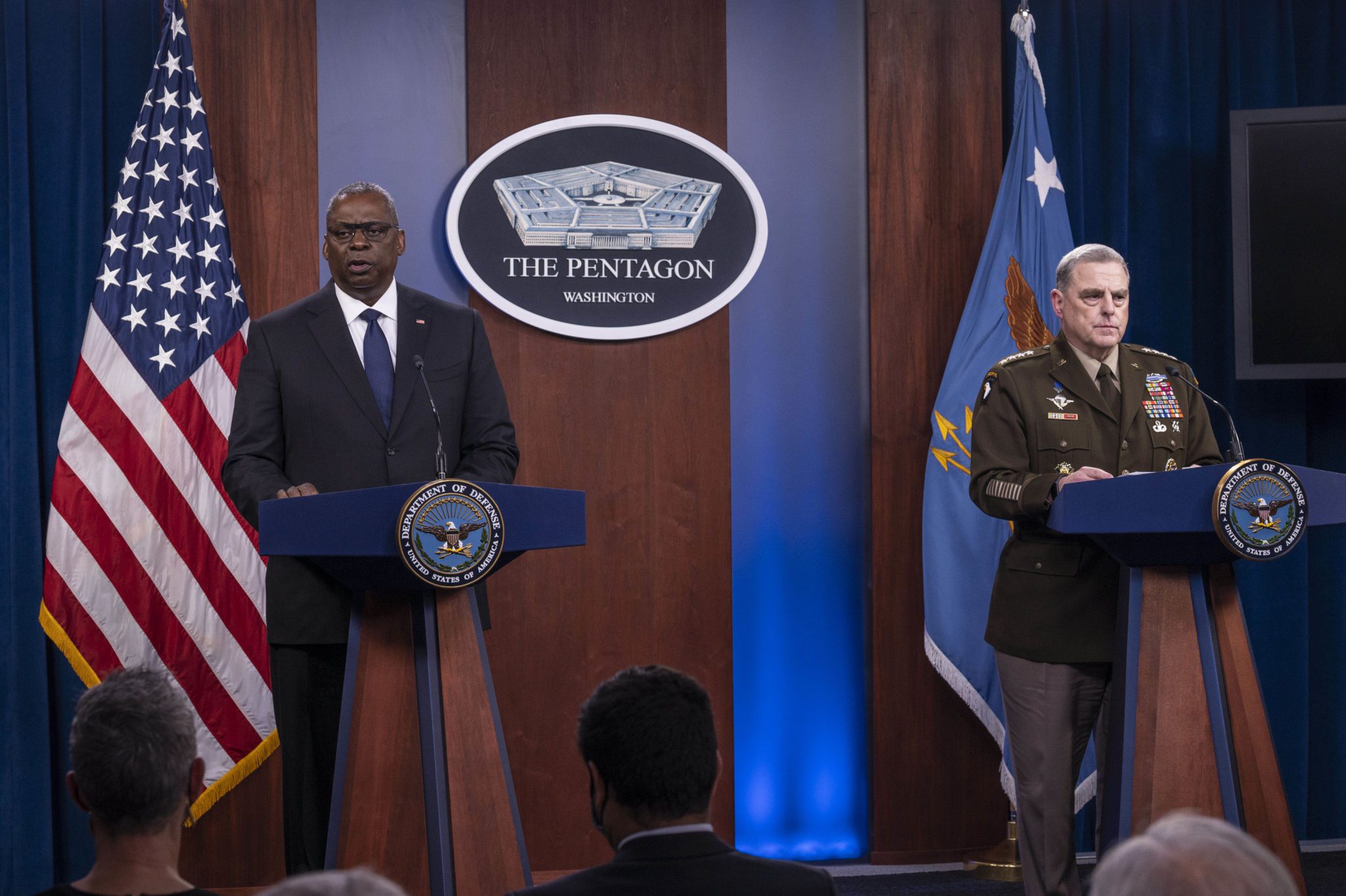 Secretary_of_Defense_Lloyd_J._Austin_III_and_Army_Gen._Mark_A._Milley,_chairman_of_the_Joint_Chiefs_of_Staff,_brief_the_media_210818-F-CN170-044