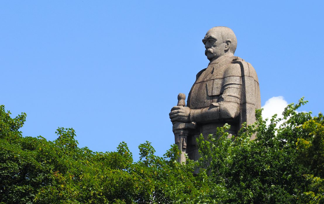 Hamburg,,Germany,-,July,,2019:,Bismarck,Monument,In,Hamburg,,Germany,