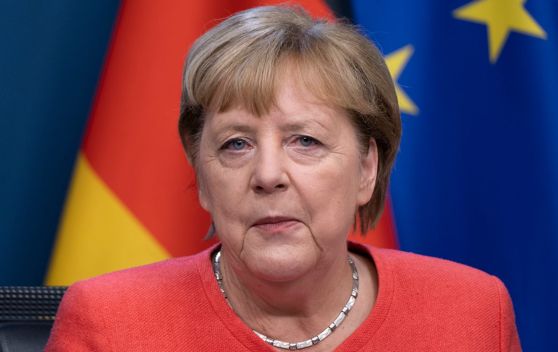 German,Chancellor,Angela,Merkel,Gives,A,Presser,In,Results,Of