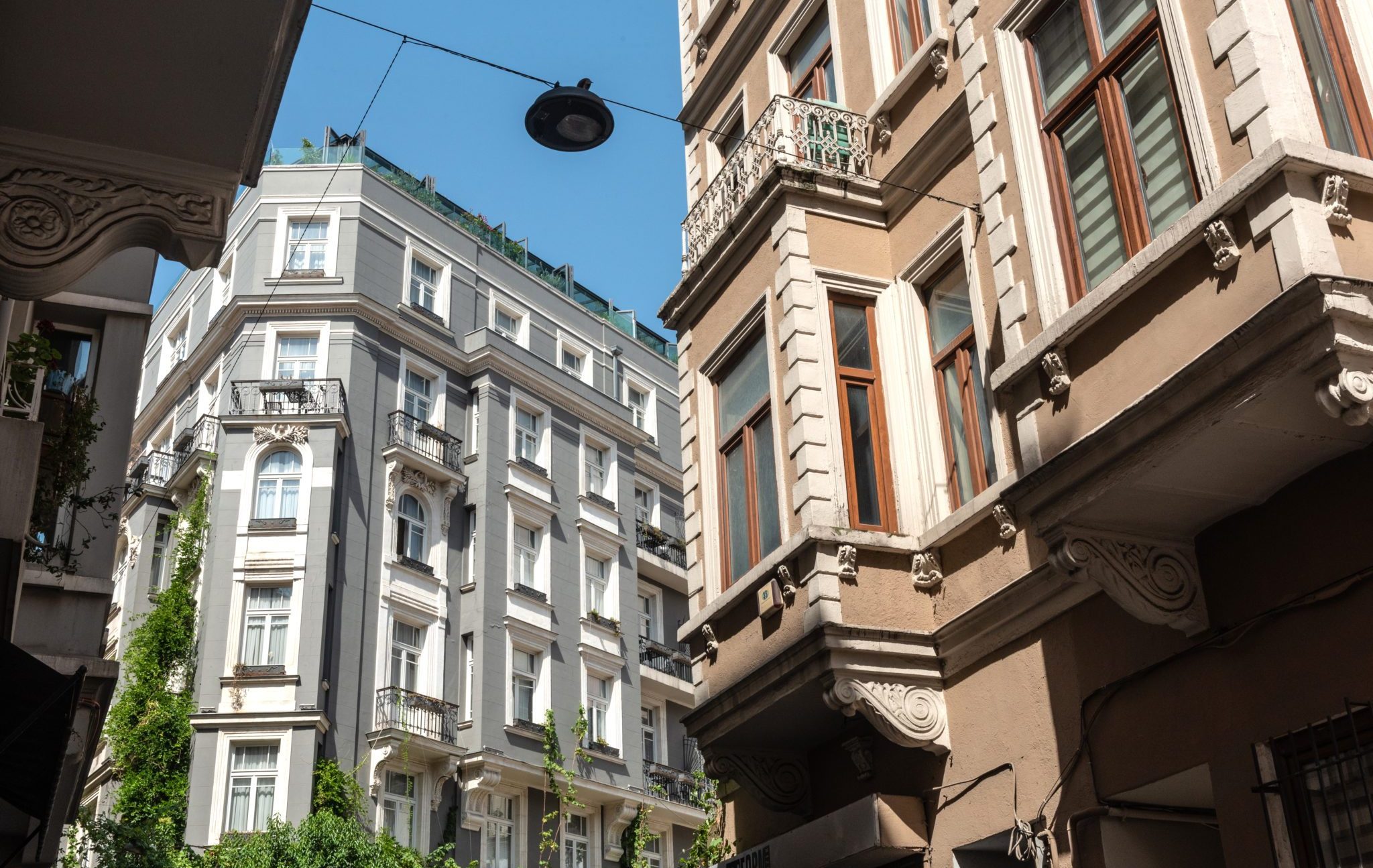 Istanbul,,Turkey.,August,3rd,2021,Restored,European,Style,Apartment,Buildings