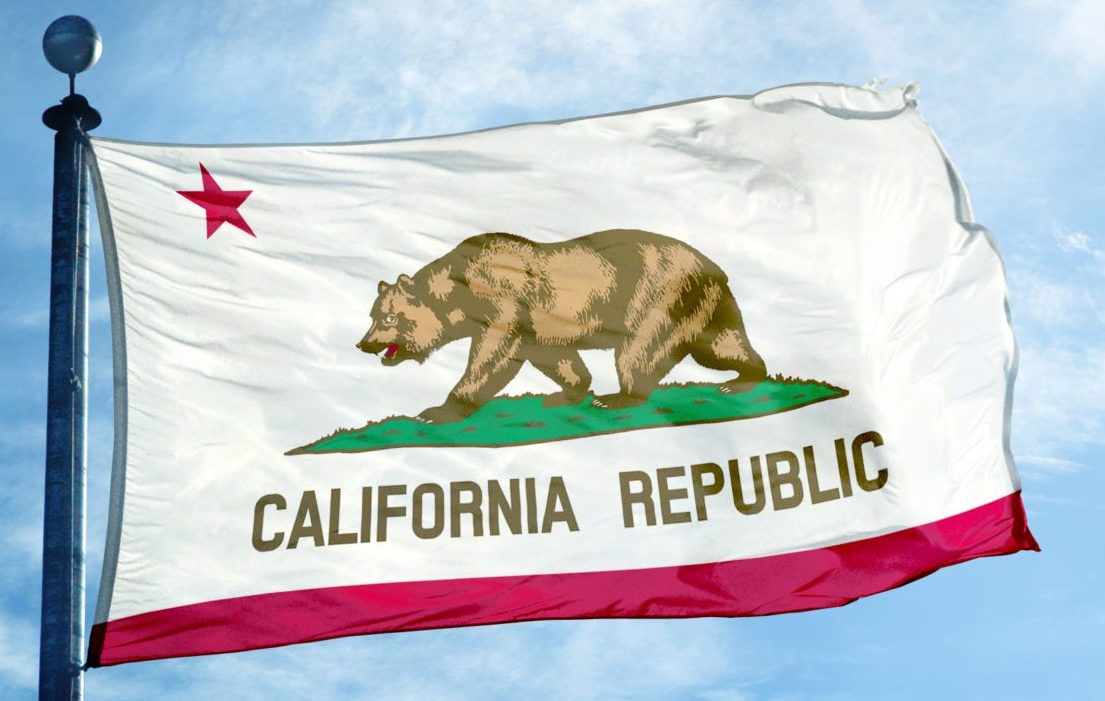 Los,Angeles,,California,-,June,16,,2016:,Republic,California,Flag