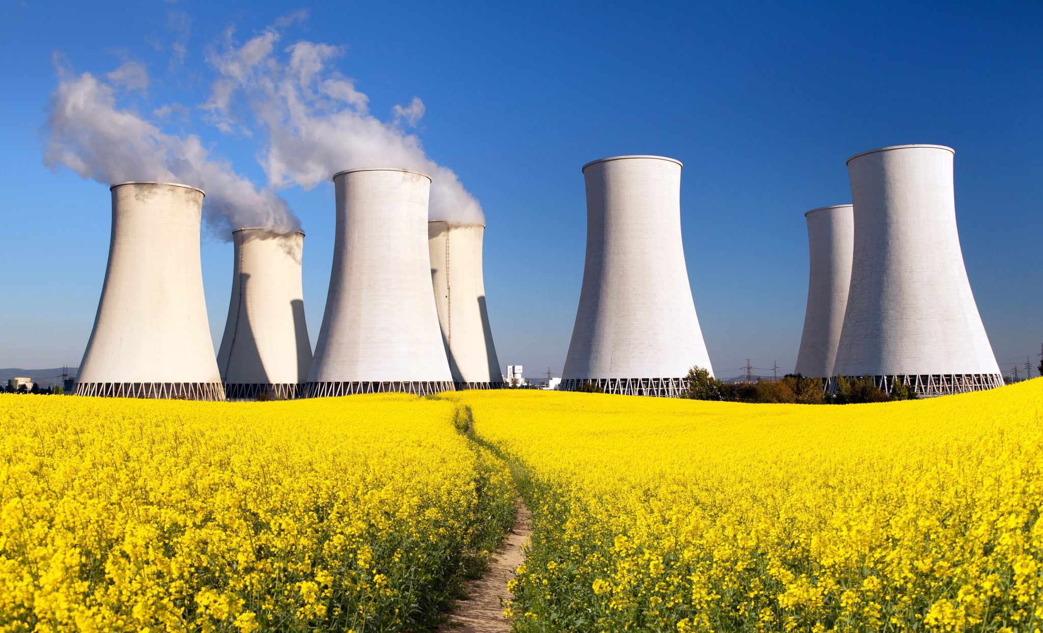 Panoramic,View,Of,Nuclear,Power,Plant,Jaslovske,Bohunice,With,Golden