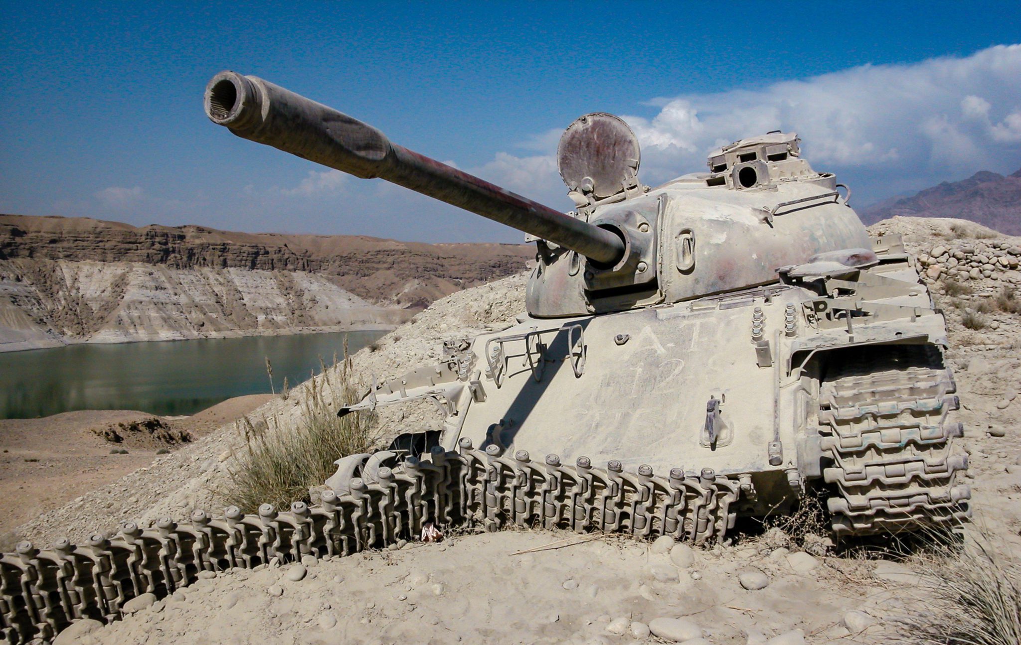 Jalalabad,,Afghanistan,-,October,2003:,Destroyed,Soviet,Tank,On,The