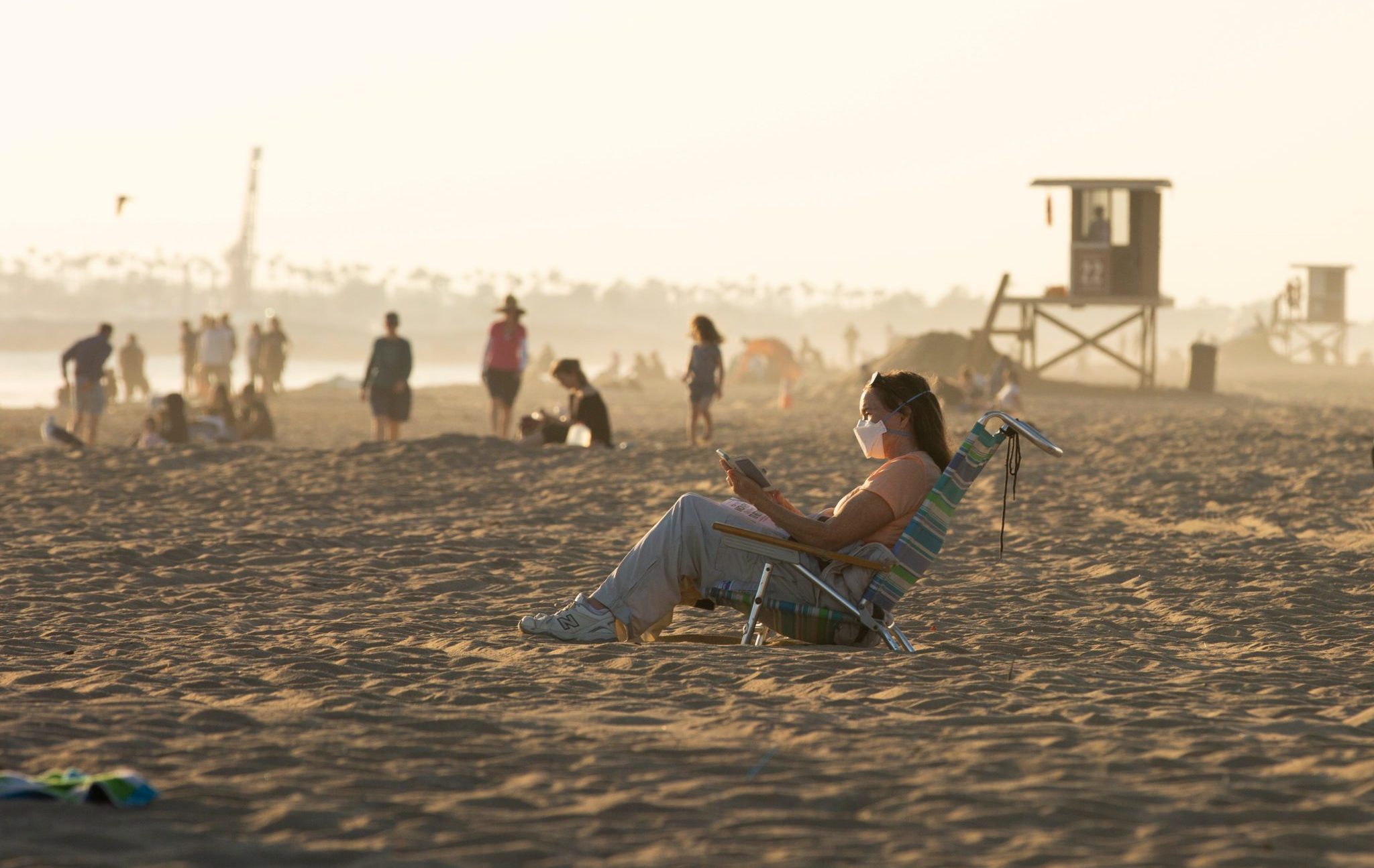 Huntington,Beach,,California,/,Usa,-,April,30,,2020:,Beach