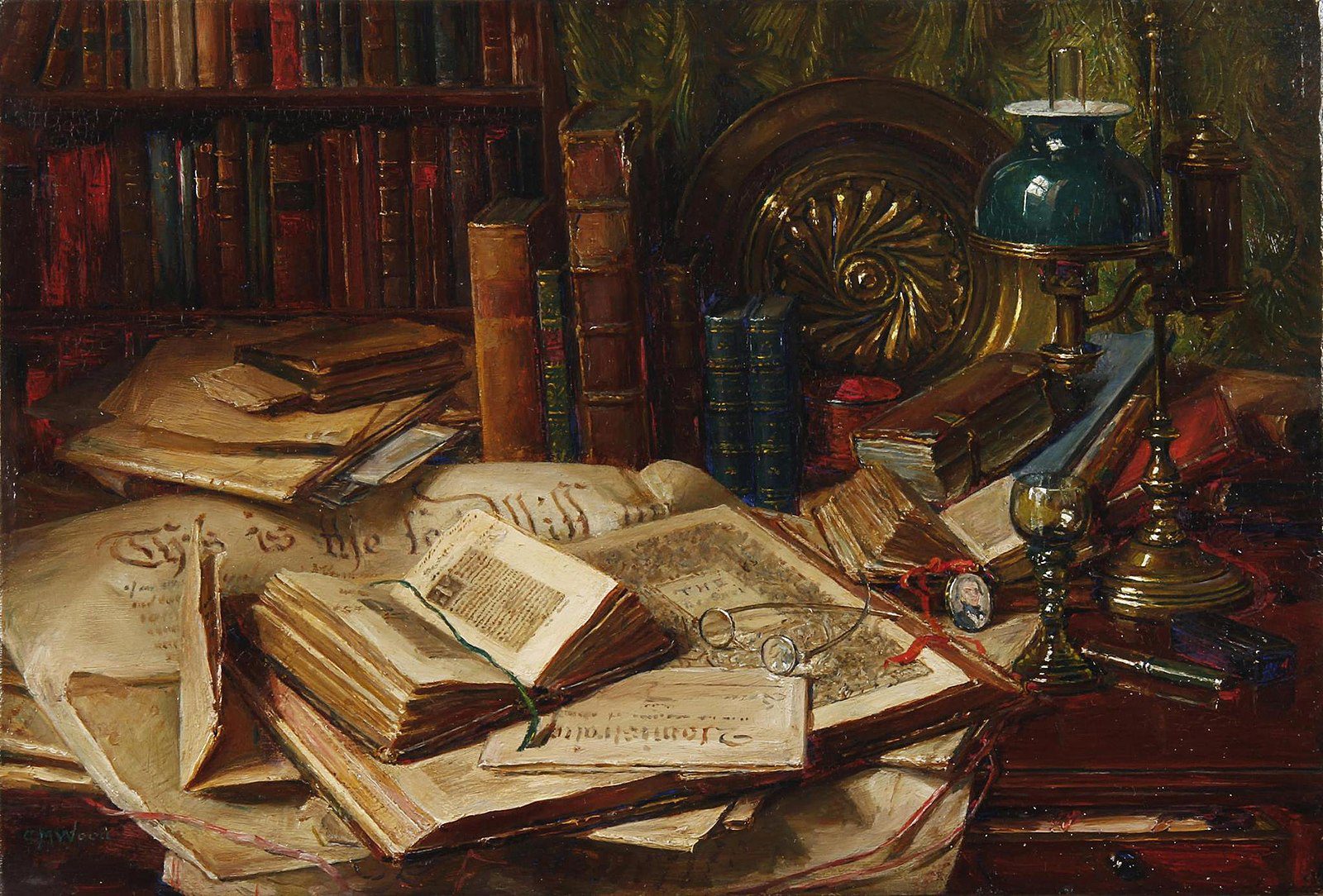 Catherine_M._Wood_Old_books