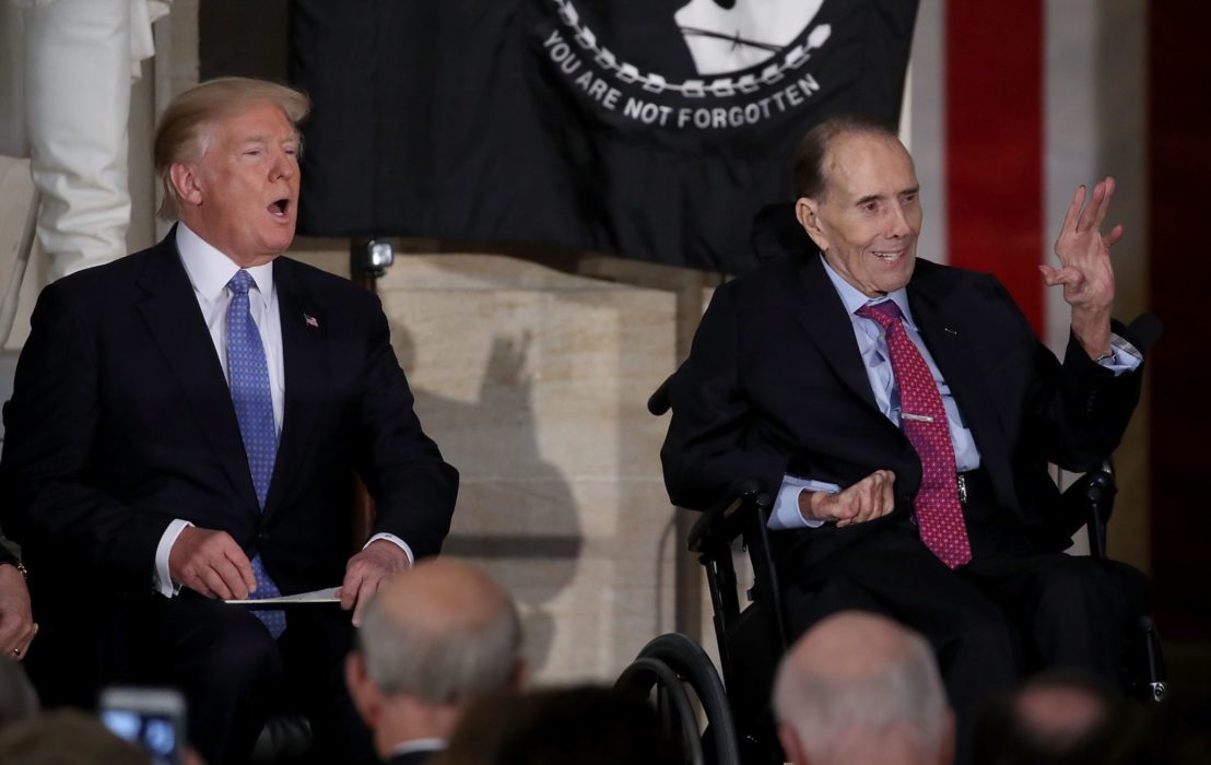 President Trump Attends Congressional Gold Medal Ceremony For Former Senate Majority Leader Bob Dole