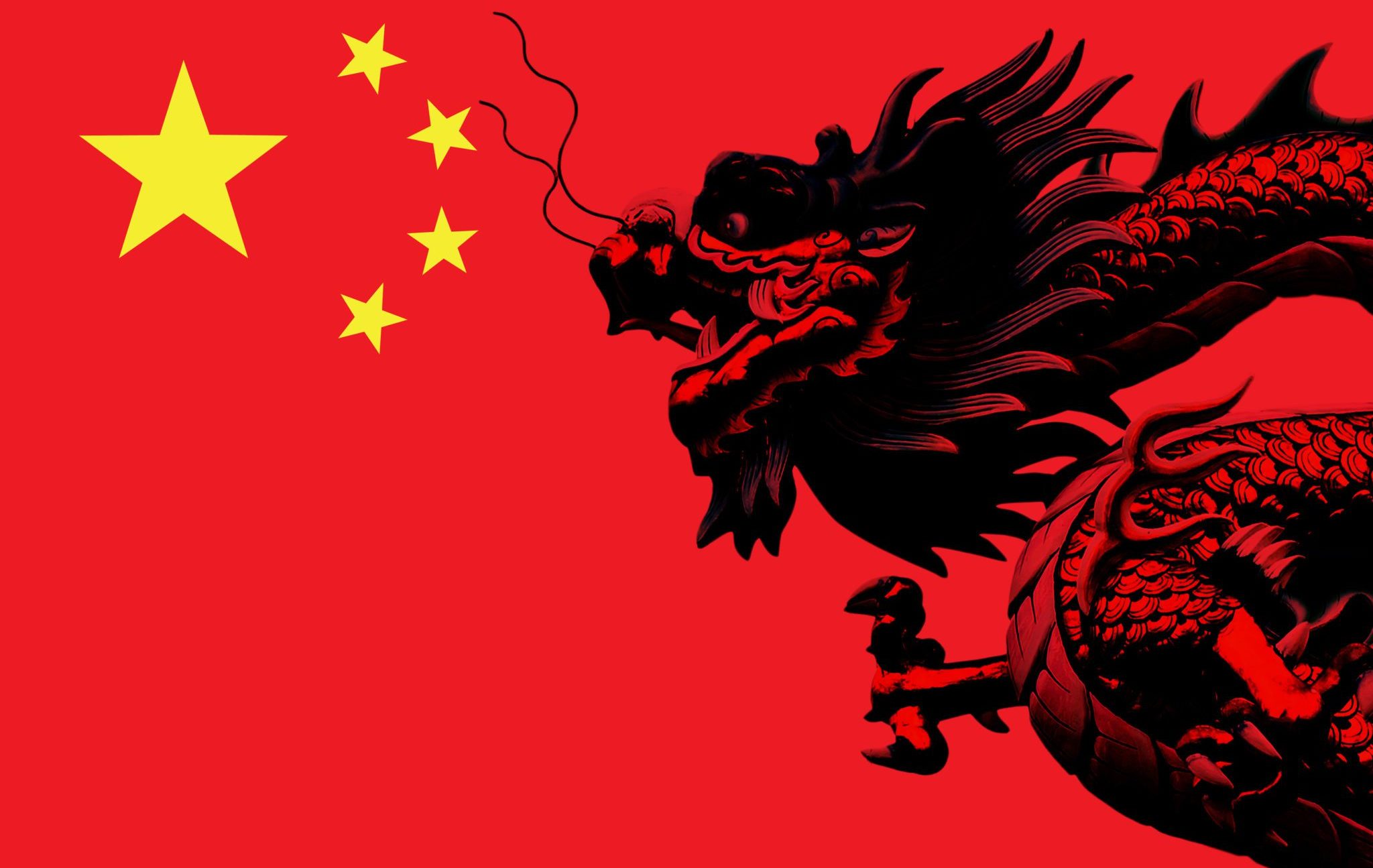 Chinese,Dragon,On,The,Flag,Of,China.