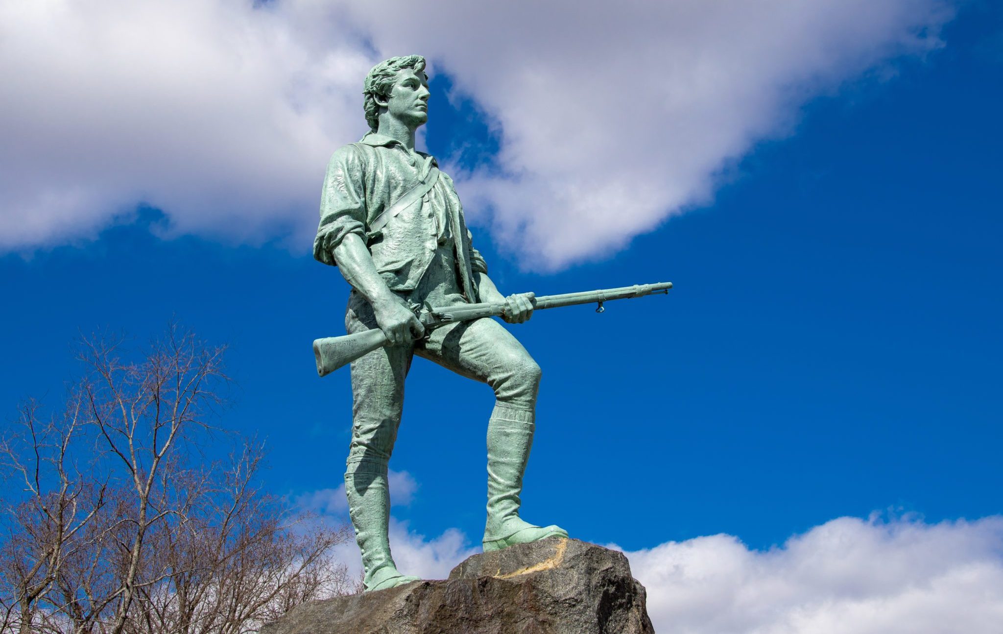Lexington,,Ma,/,Usa,-,March,16,2019:,Minuteman,Statue
