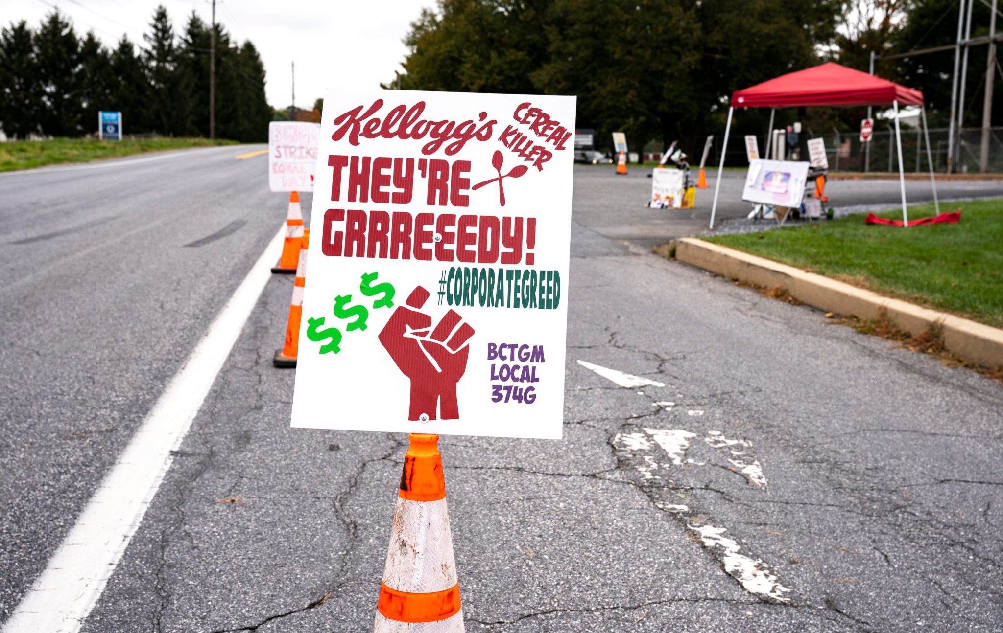 Lancaster,,Pennsylvania,,United,States.,October,11,,2021:,1400,Kellogg's,Workers