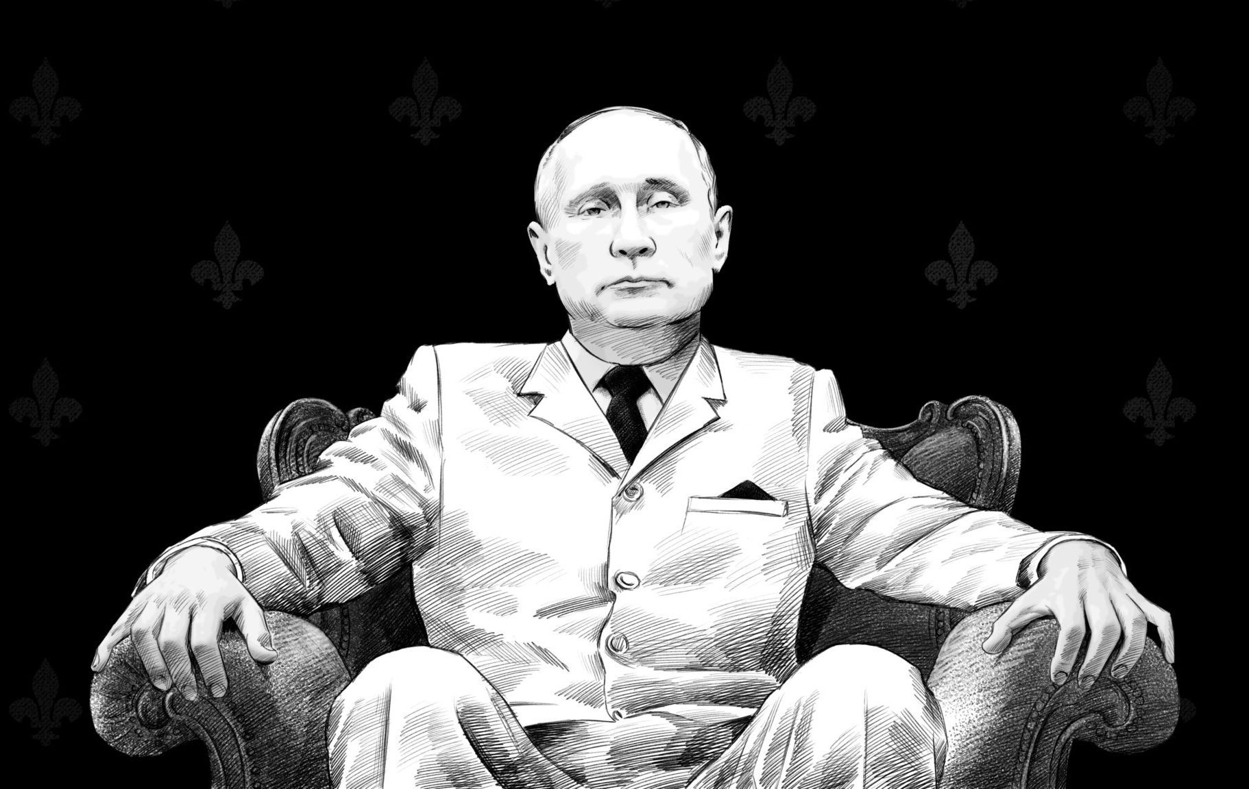 Vladimir,Putin.,Portrait,Drawing,Illustration.,April,20,,2020