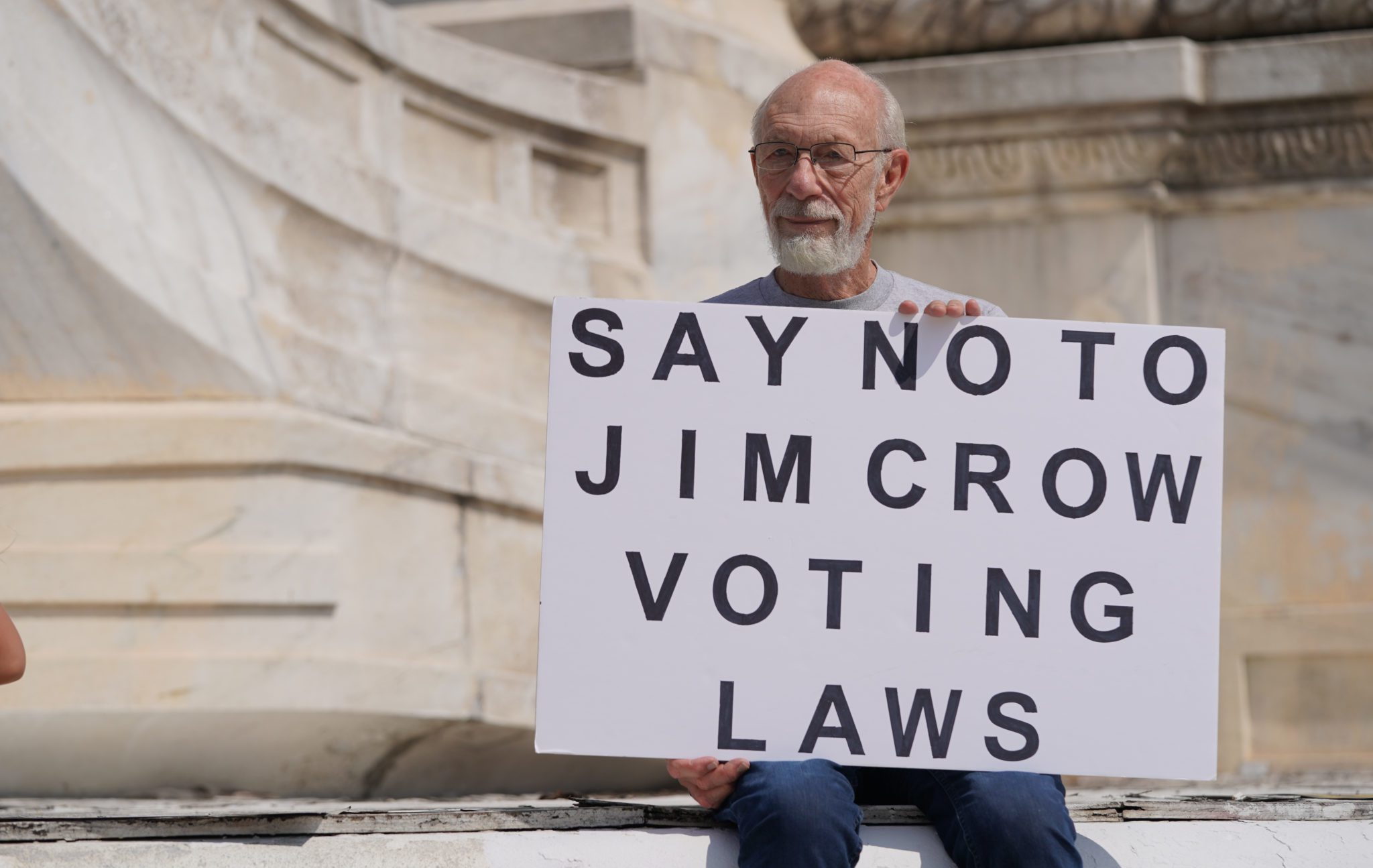 Washington,,Dc,Â,August,02,,2021:,A,Protestor,Holds,A