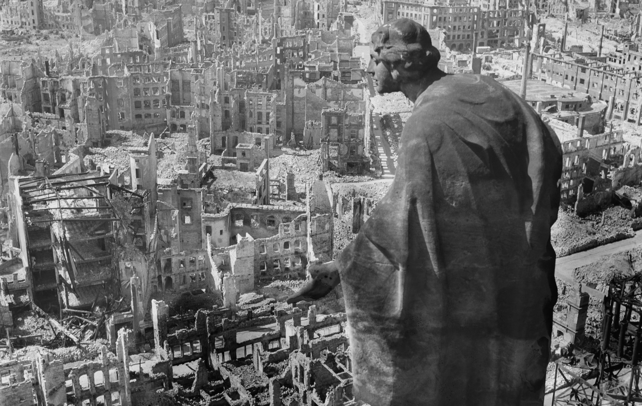 End of the war - Destroyed Dresden 1945