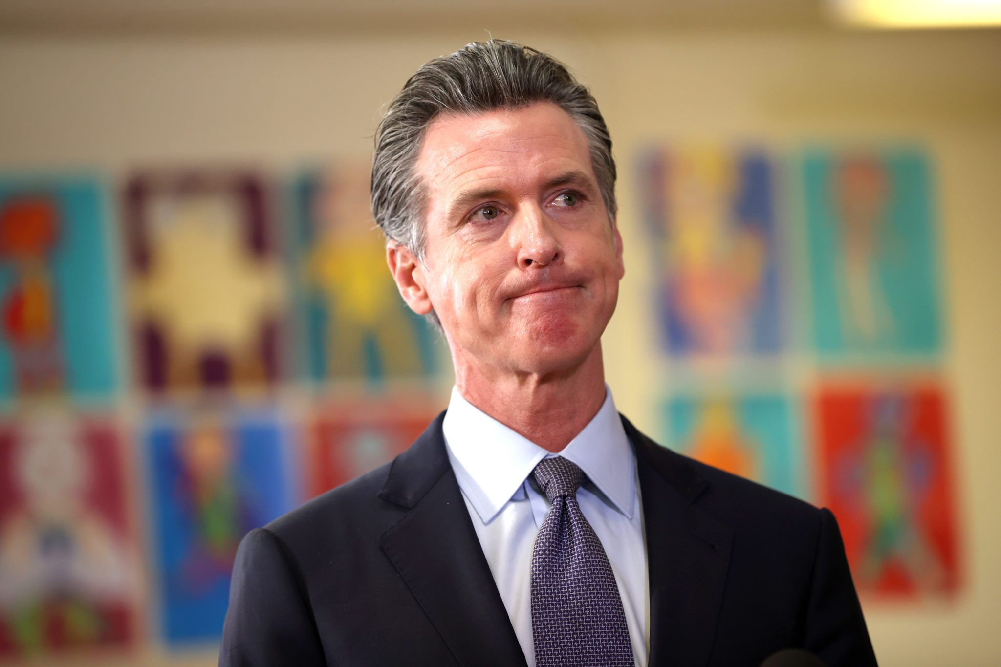 California Governor Newsom Speaks On State's School Safety And Covid Prevention Efforts