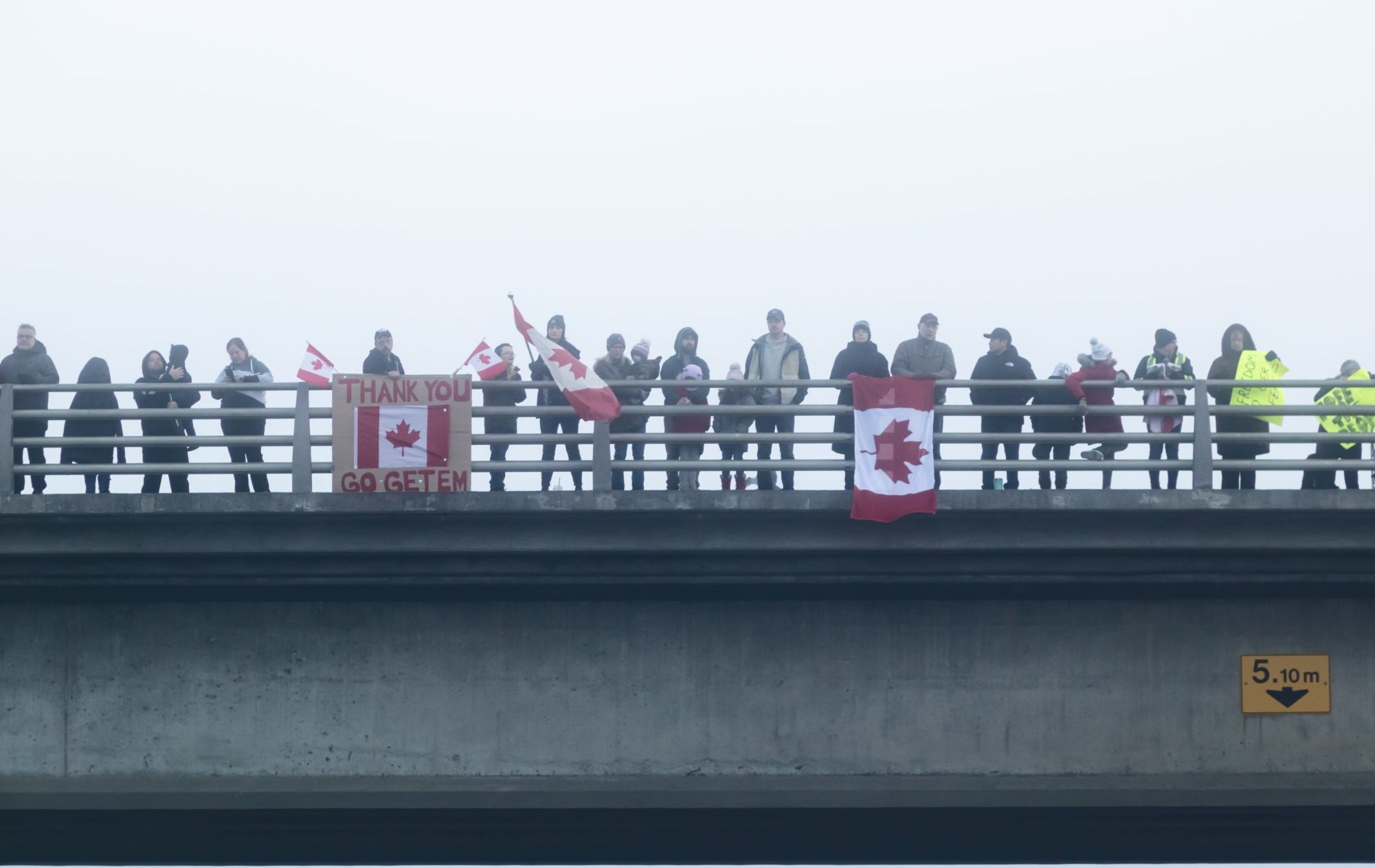 Chilliwack,,Bc,,Canada,-,January,23,2022:,Protesters,Gather,On