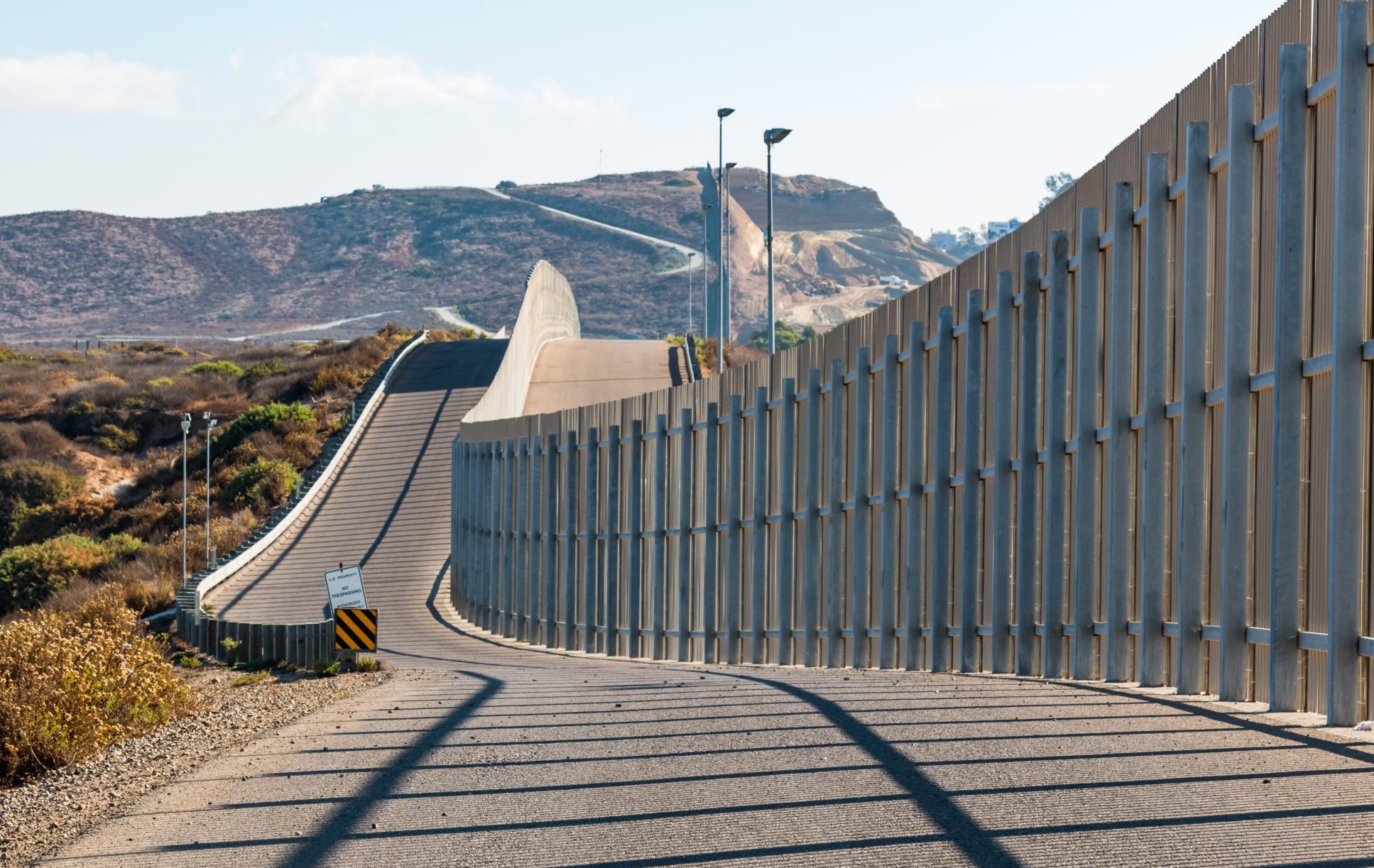 The,International,Border,Wall,Between,San,Diego,,California,And,Tijuana,
