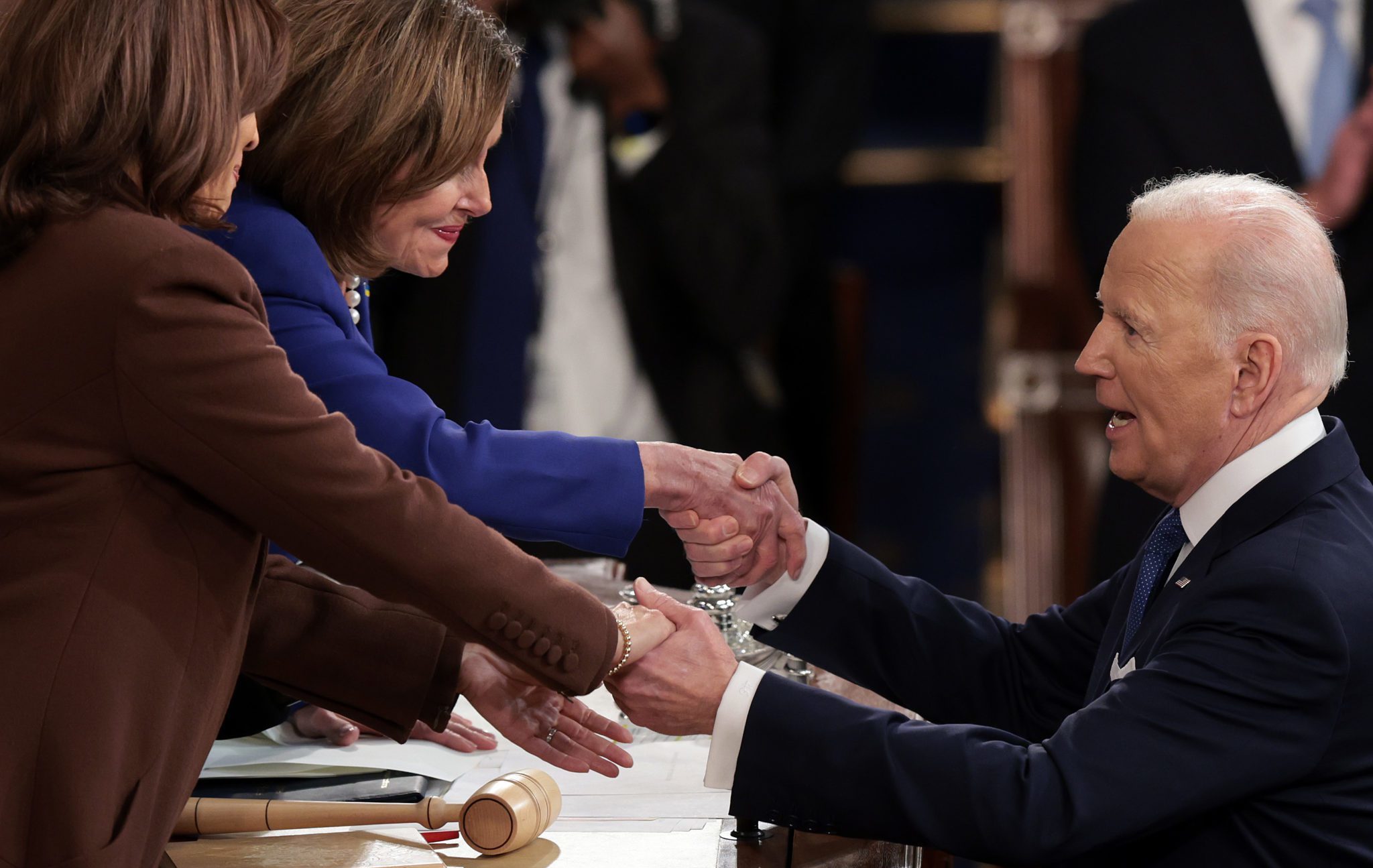 President Biden Delivers His First State Of The Union Address To Joint Session Of  Congress