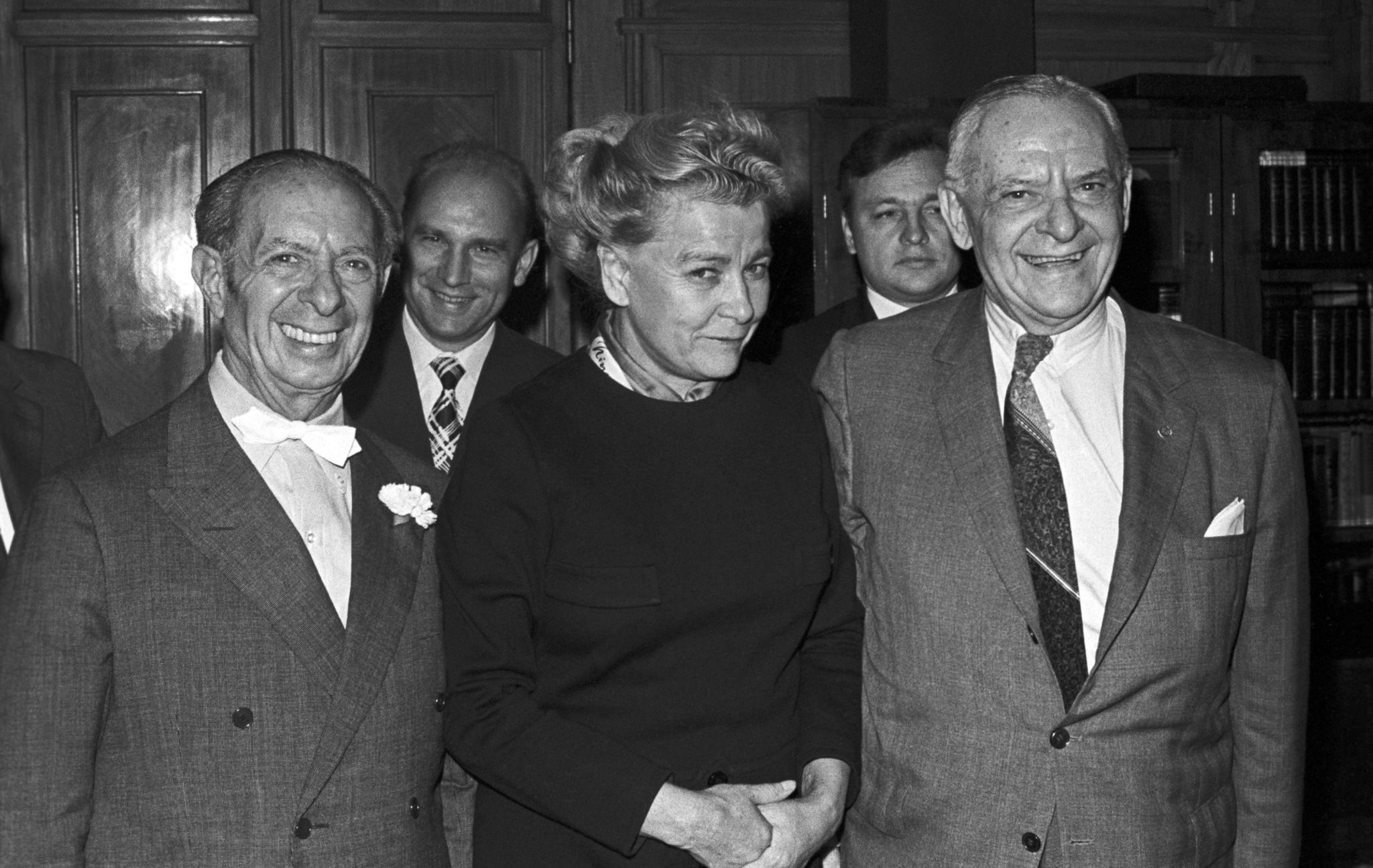 Soviet Minister of Culture Yekaterina Furtseva and American magnate Armand Hammer in Moscow, 1972