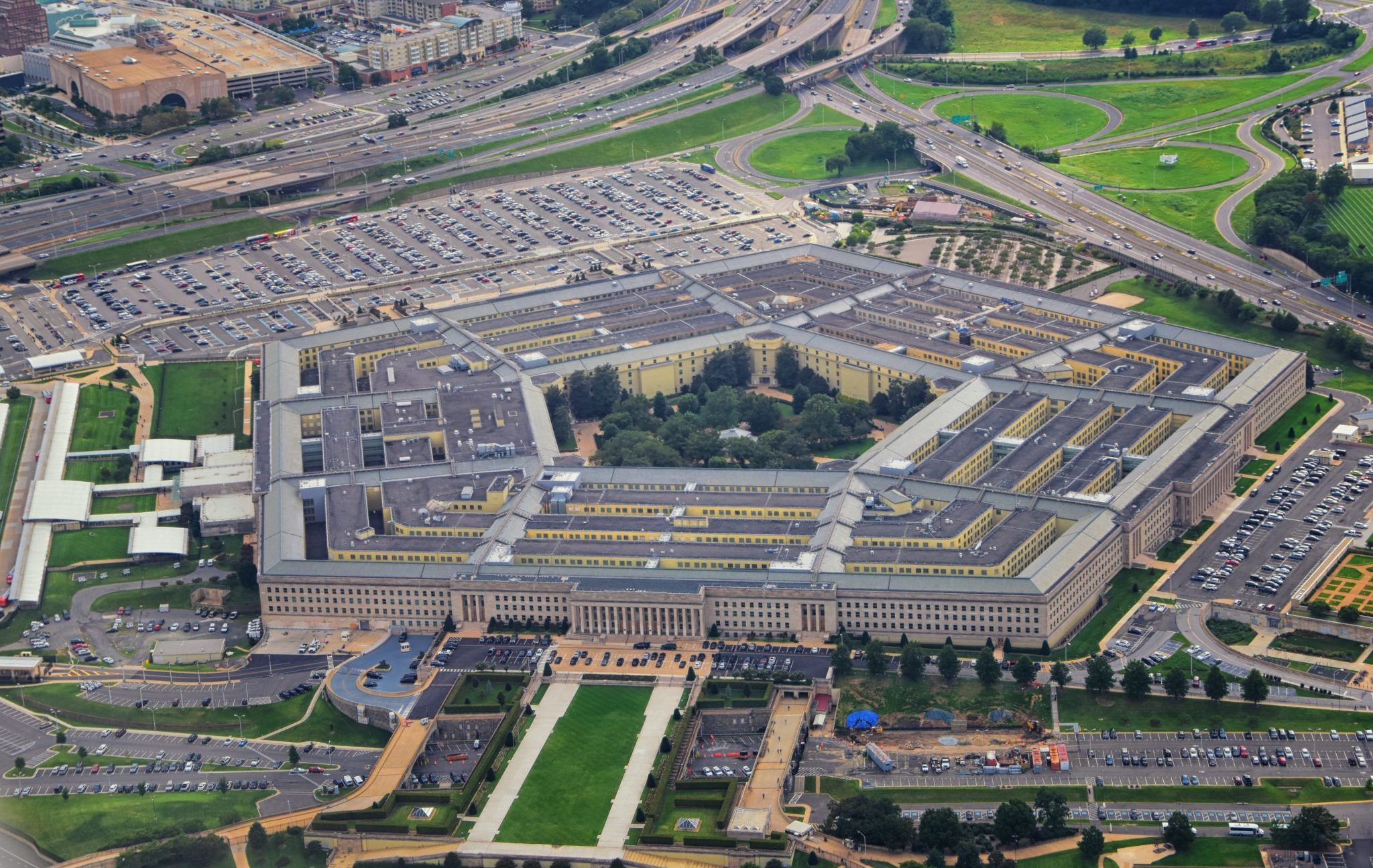 Aerial,View,Of,The,United,States,Pentagon,,The,Department,Of
