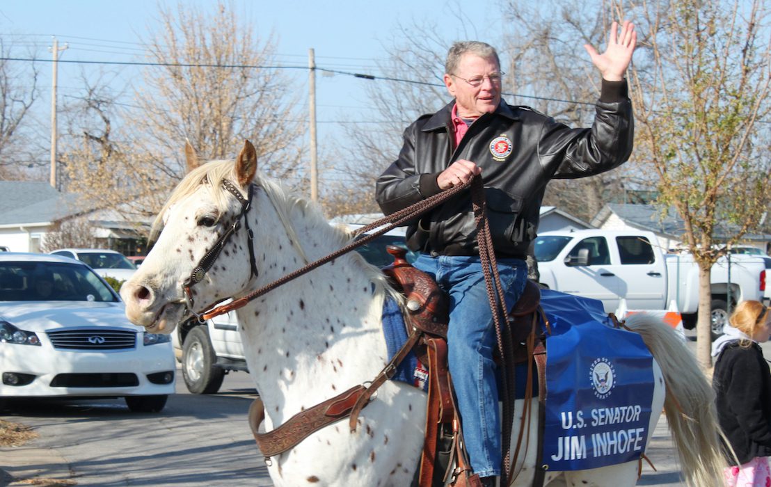 Broken,Arrow,,Ok-december,4:,Oklahoma,Senator,Jim,Inhofe,(r),Rides