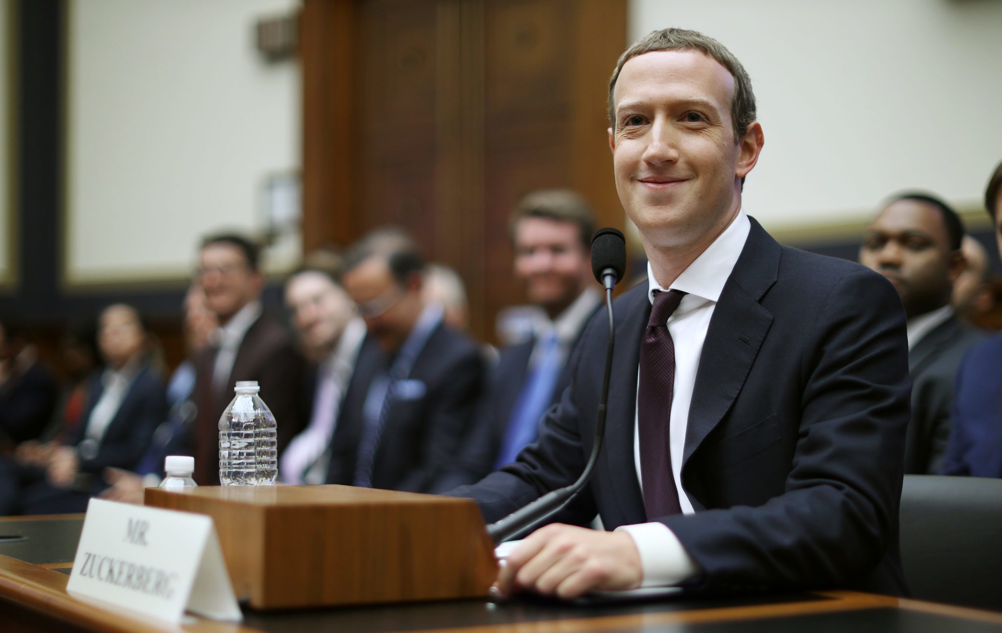 Facebook CEO Mark Zuckerberg Testifies Before The House Financial Services Committee