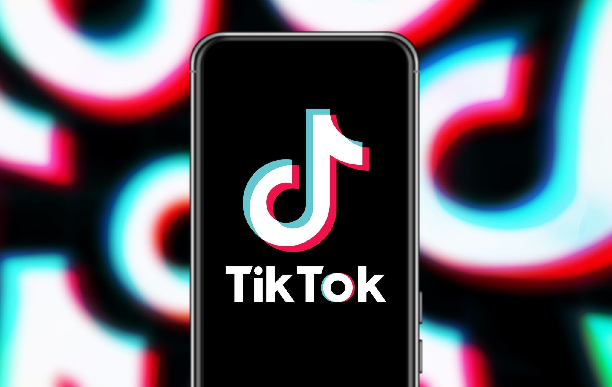 Smart,Phone,With,Tik,Tok,Logo,,Which,Is,A,Popular