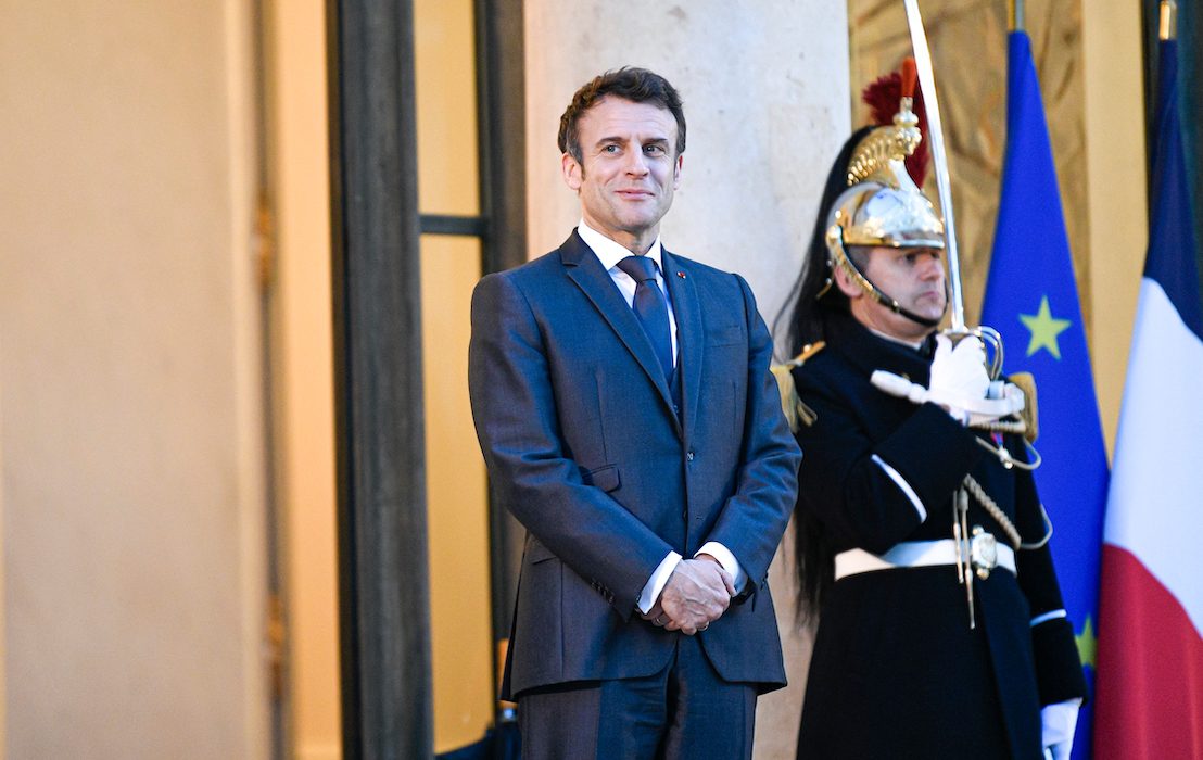 French,President,Emmanuel,Macron,Awaits,Arrival,Of,President,Of,Finland