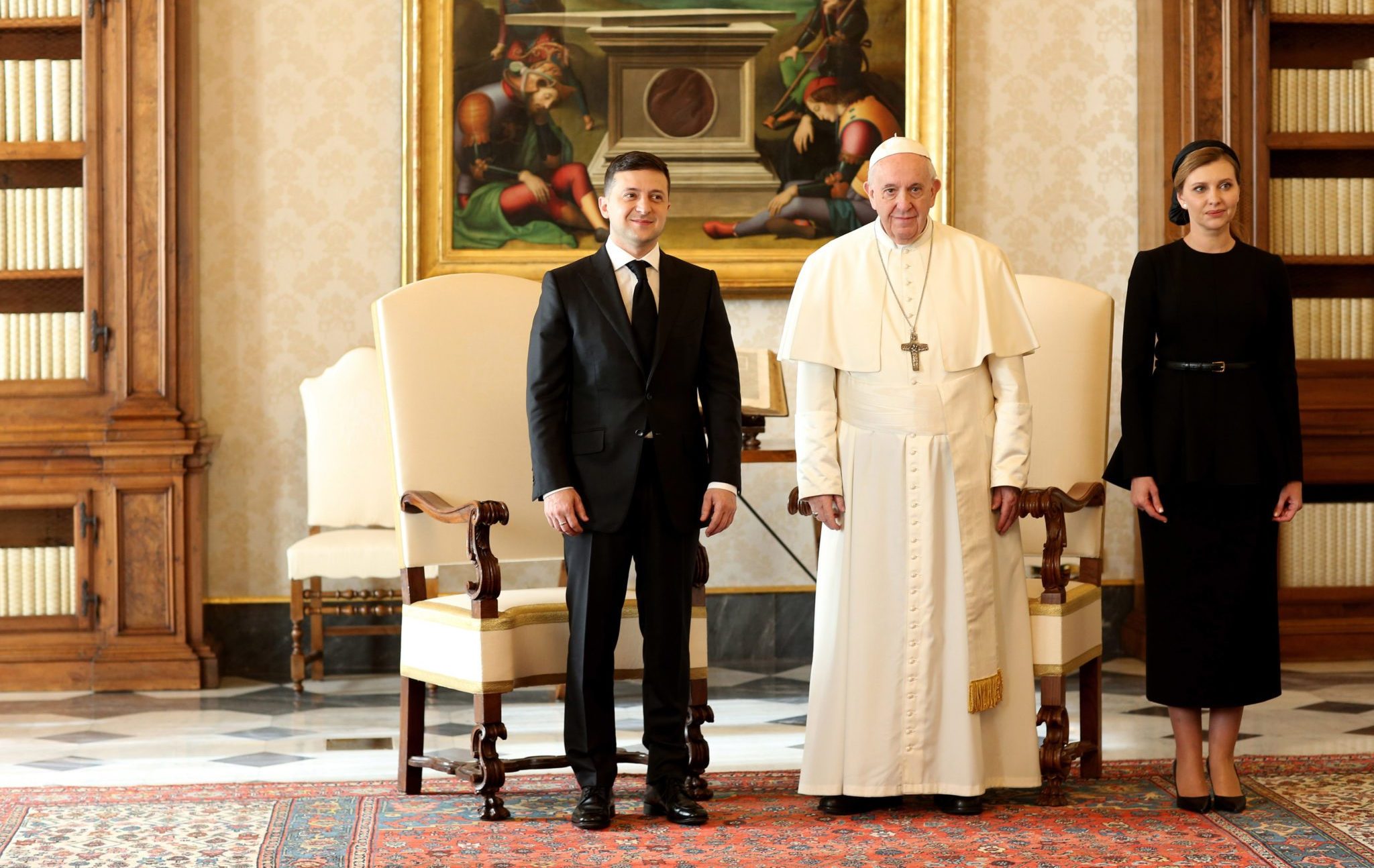 Pope Francis meets the President of Ukraine Volodymyr Zelensky