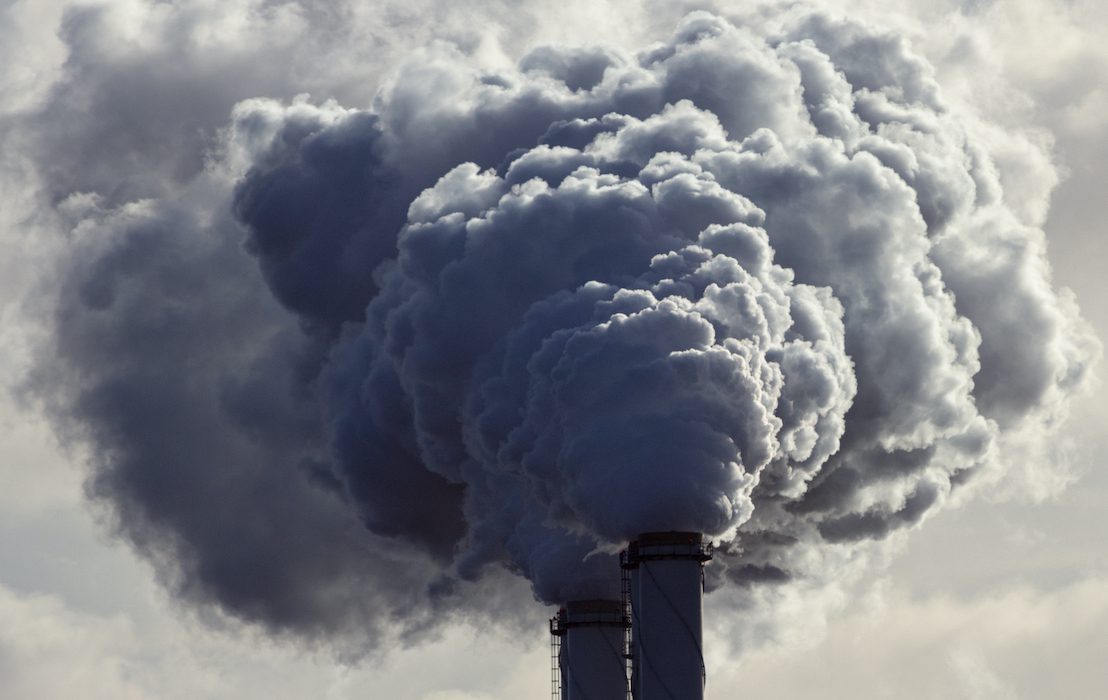 Air,Pollution,From,Power,Plant,Chimneys.