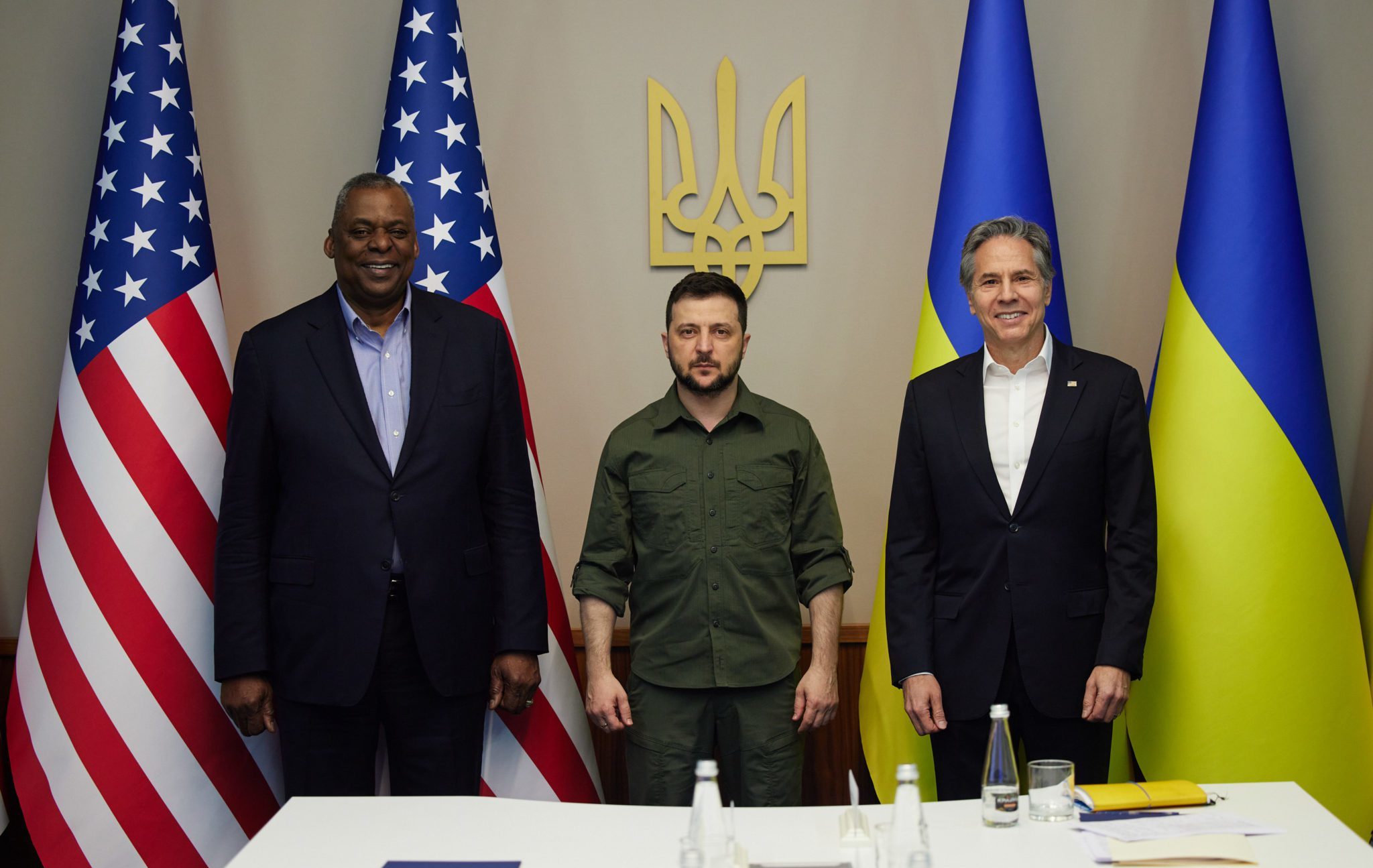 President Zelensky Meets With US Secretaries Of State And Defense