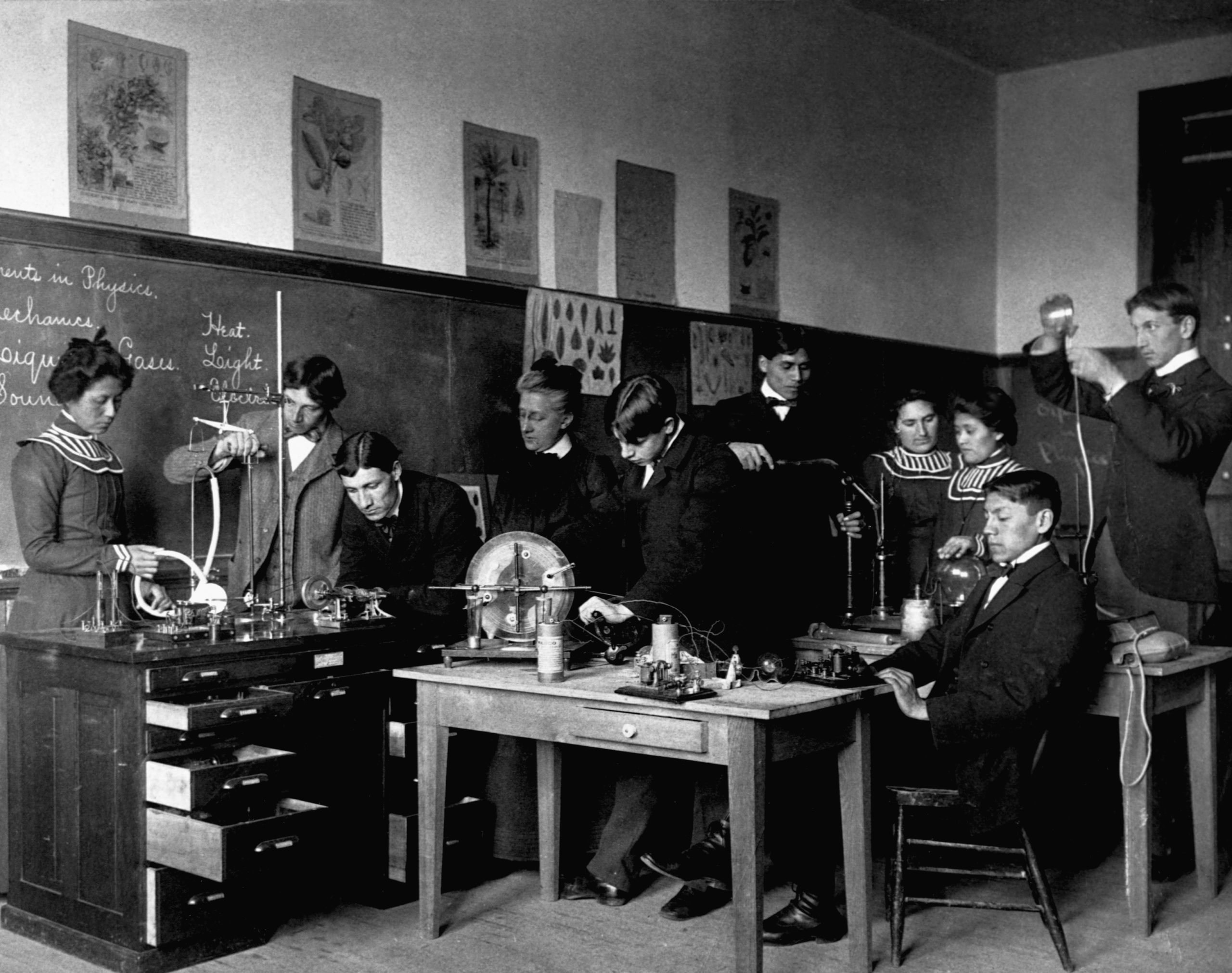 Physics Class at the Carlisle Indian School