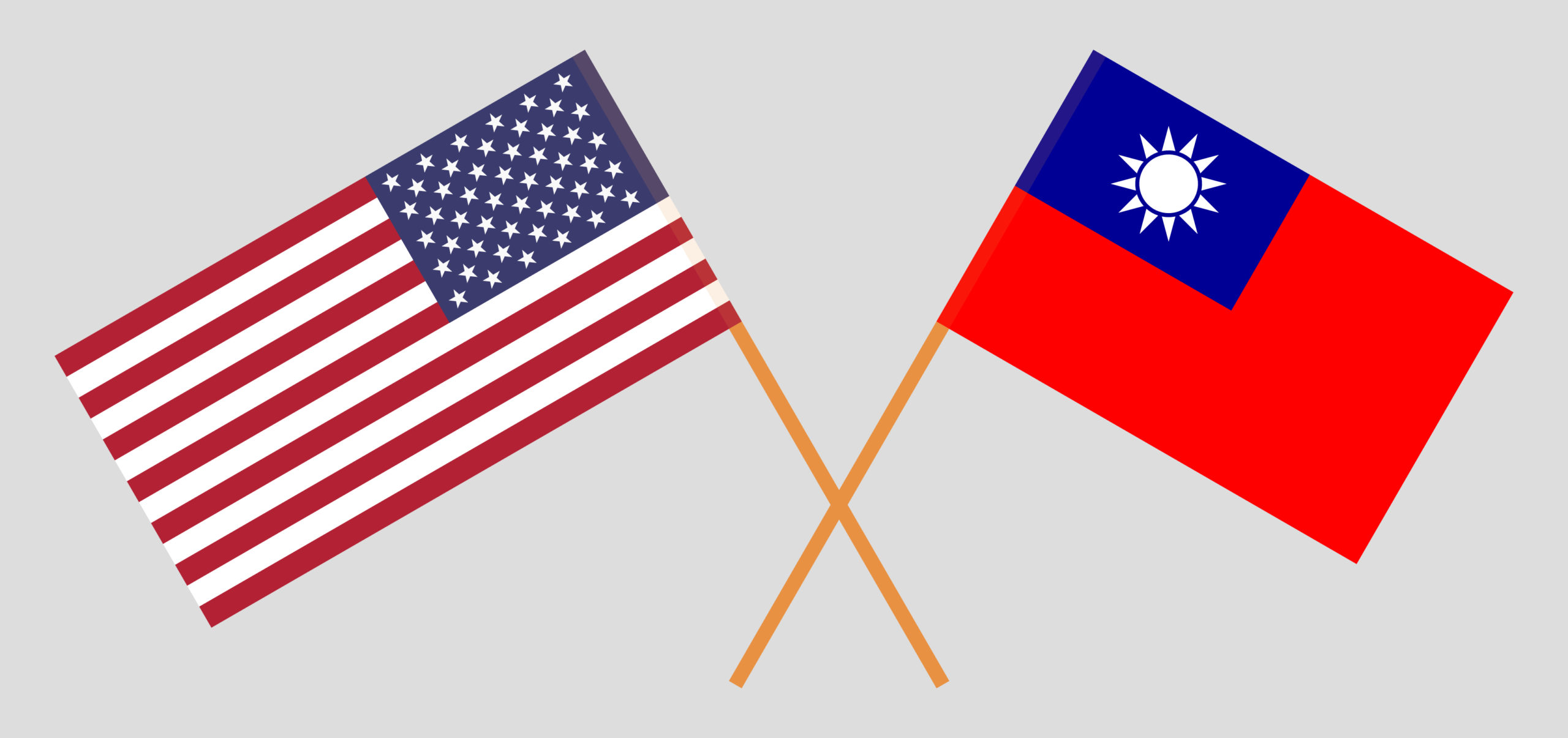 Crossed,Flags,Of,Taiwan,And,The,Usa
