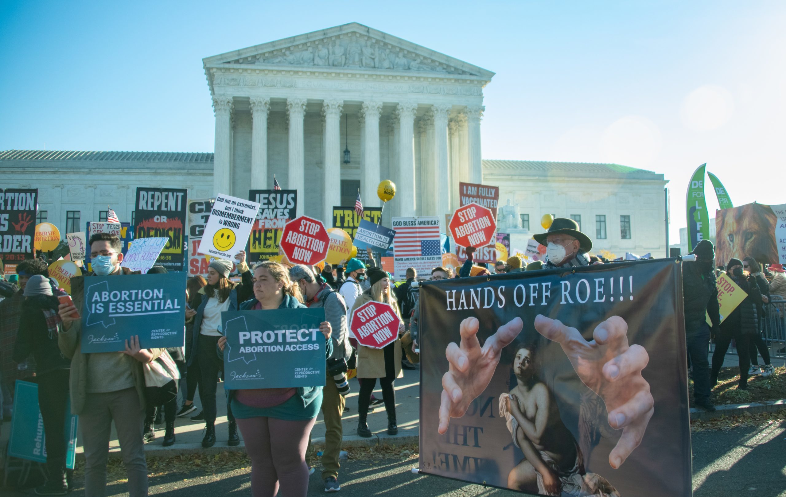 Washington,,Dc,,Usa,Â,December,1,,2021:,Protesters,Rally,Outside