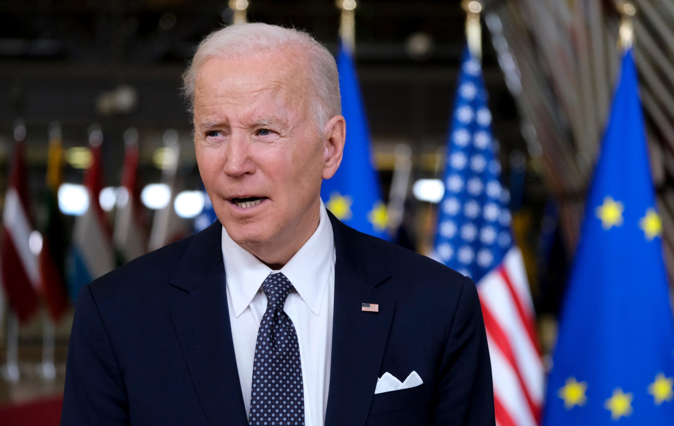 U.s.,President,Joe,Biden,Arrives,For,The,Meeting,Of,European