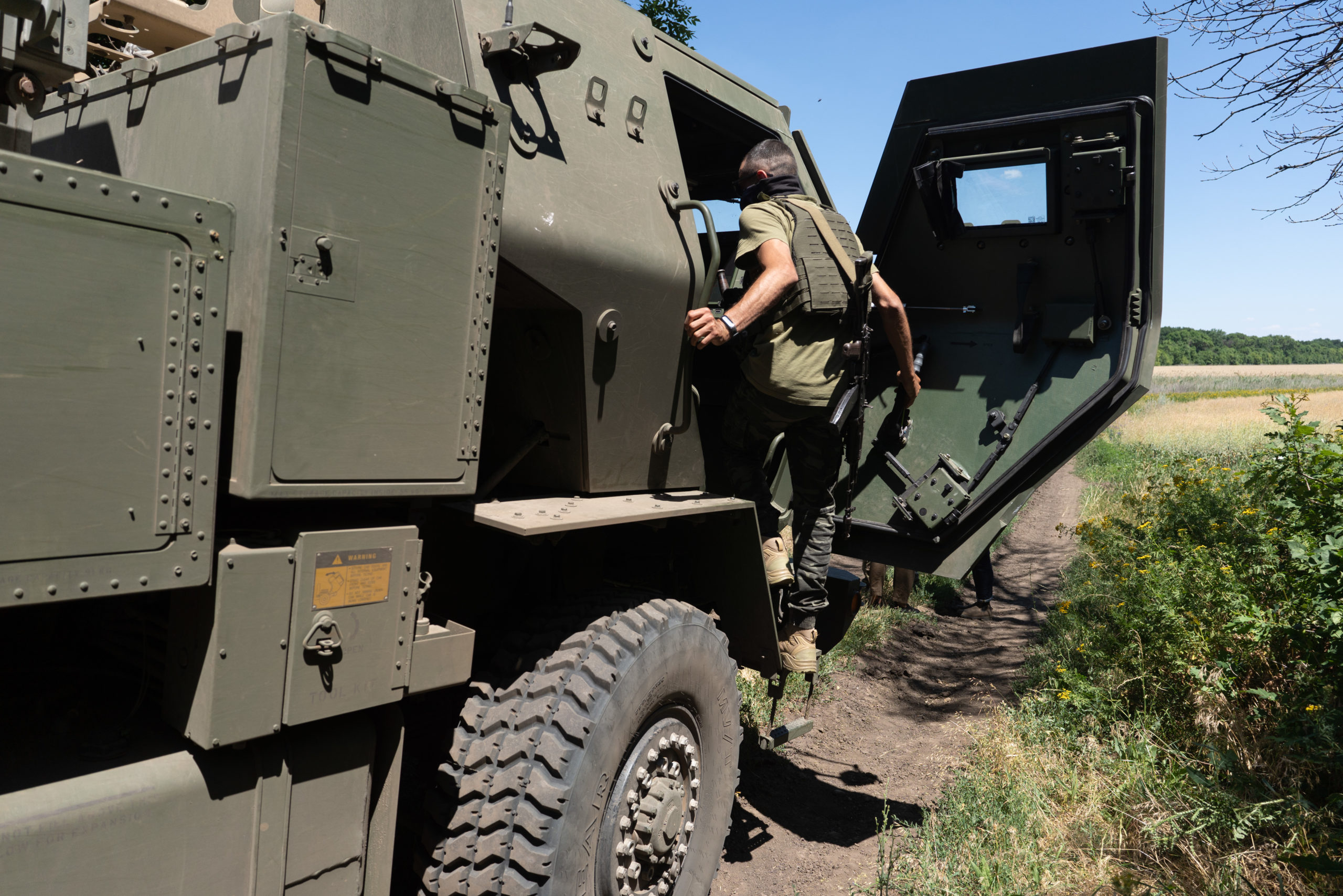 EASTERN UKRAINE , UKRAINE - JULY 1: Kuzia, the commander of the