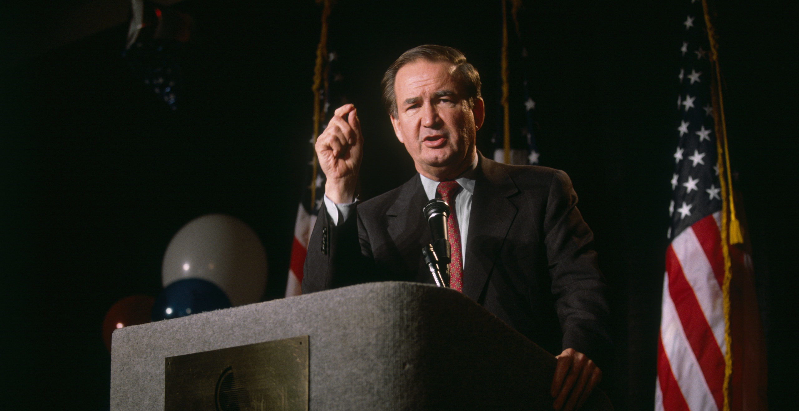 Pat Buchanan Speaks at a Christian Coalition Rally