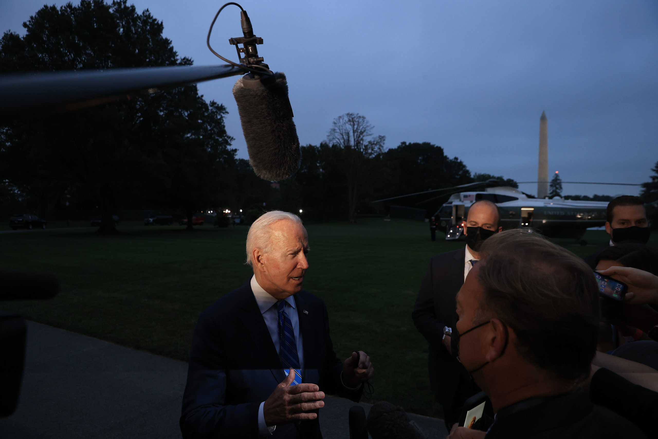 President Biden Returns To The White House From Trip To Michigan