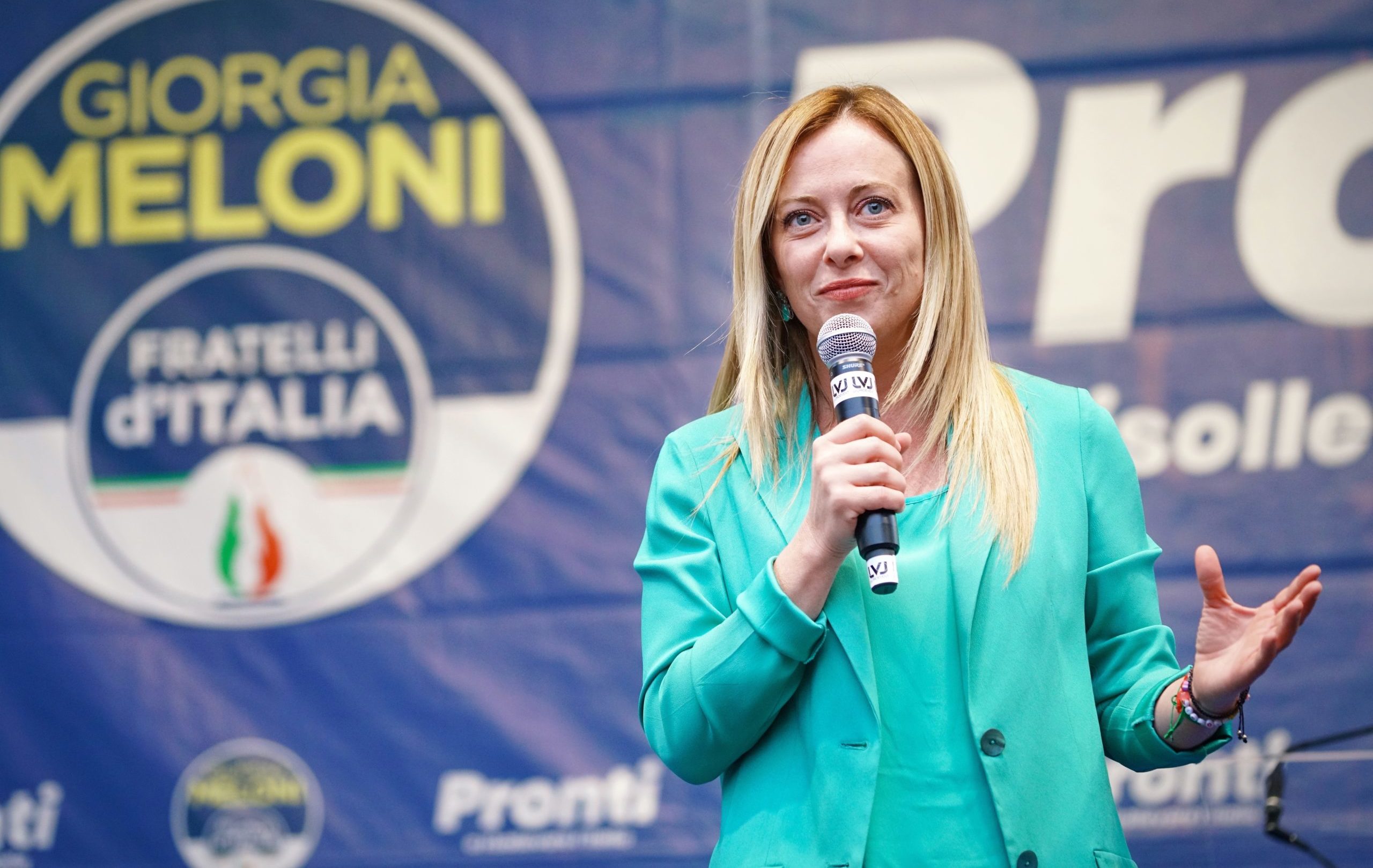 Electoral,Rally,By,Giorgia,Meloni,,Leader,Of,Fratelli,D'italia,Party,